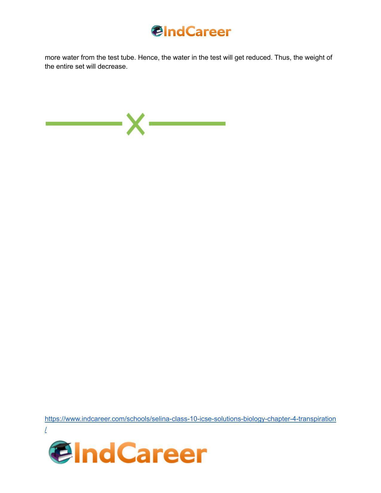 Selina Class 10 ICSE Solutions Biology : Chapter 4- Transpiration - Page 12