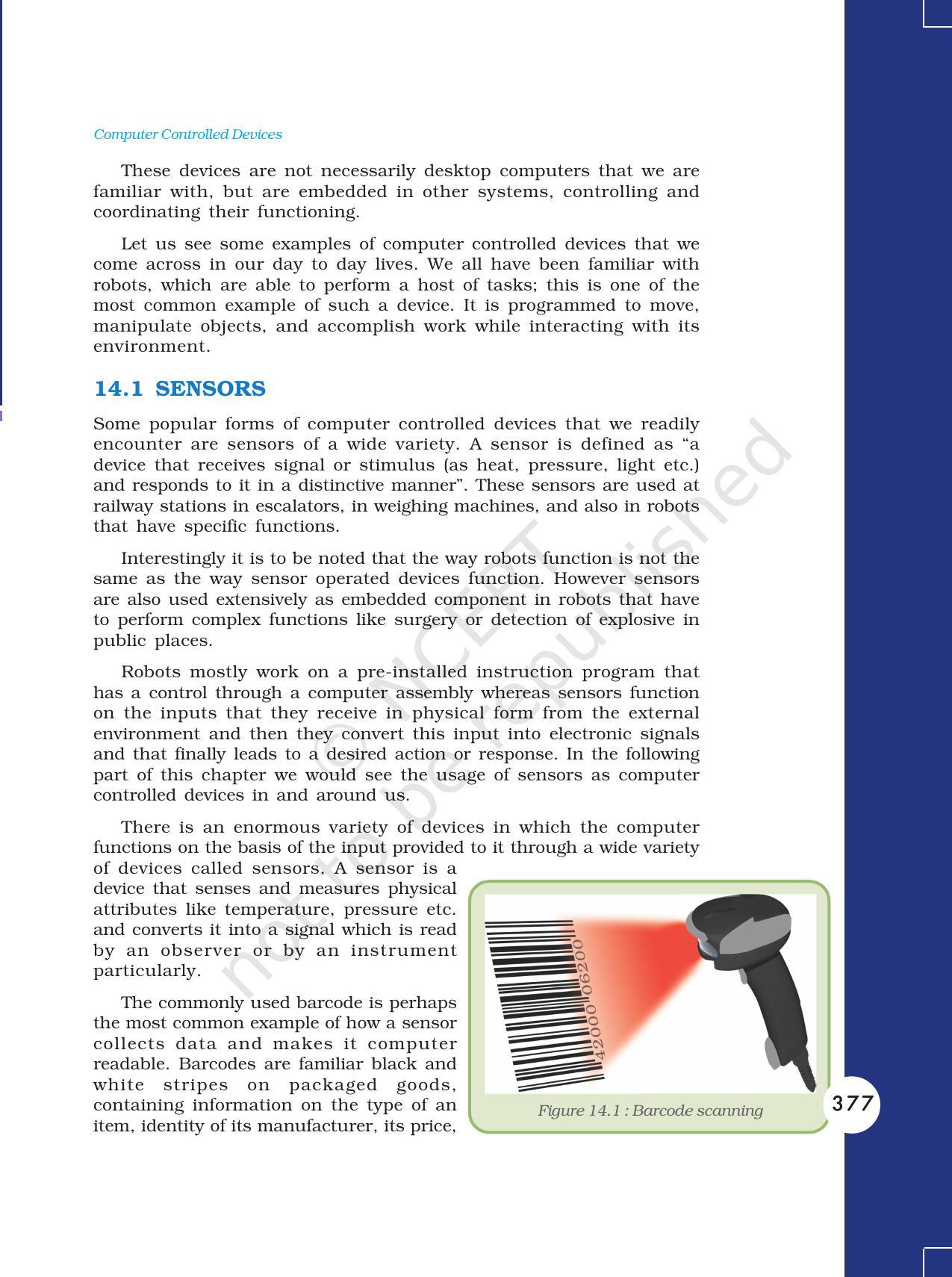 NCERT Book for Class 11 Computers Chapter 14 Computer-Controlled Devices - Page 2