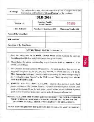 KLEE 5 Year LLB Exam 2016 Question Paper