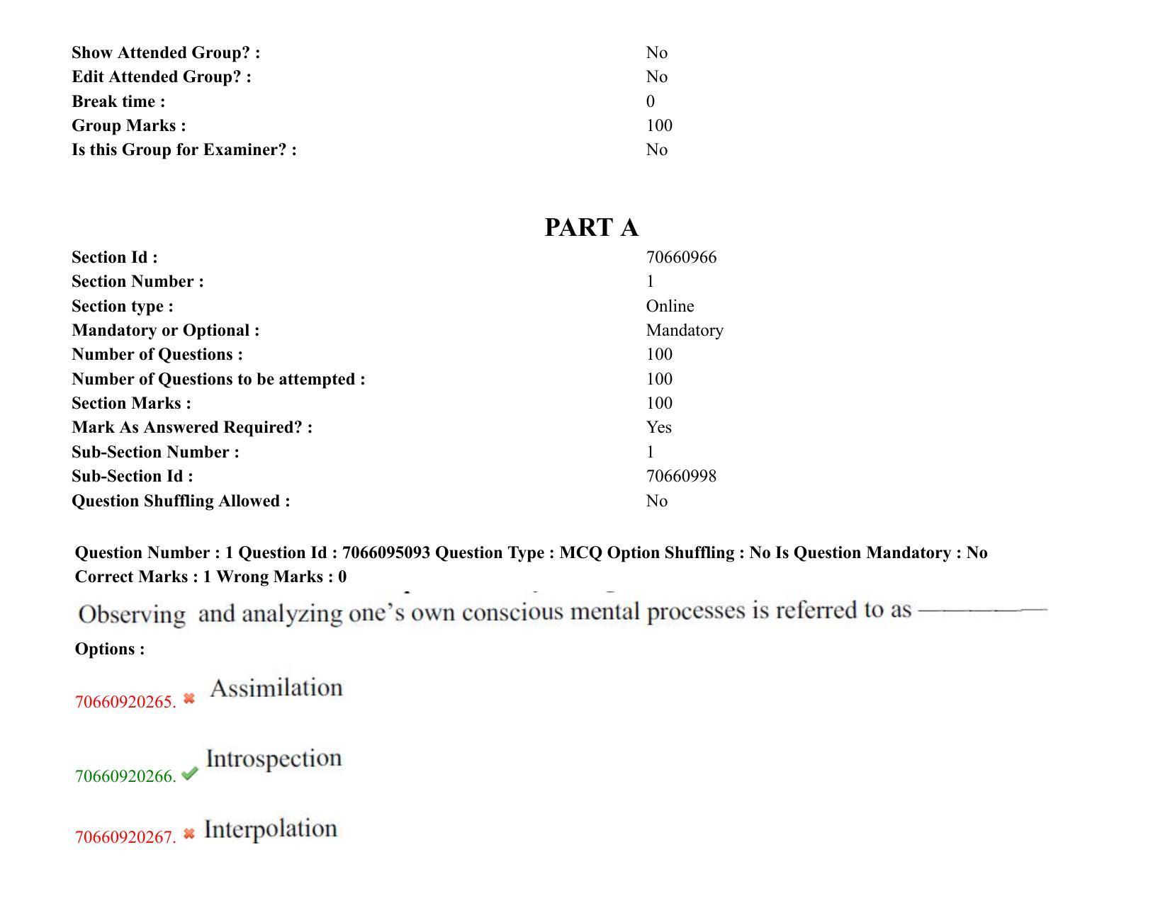 TS CPGET 2020 PGD in Psychological Counselling (Shift 3) Question Paper with Answer Key - Page 2