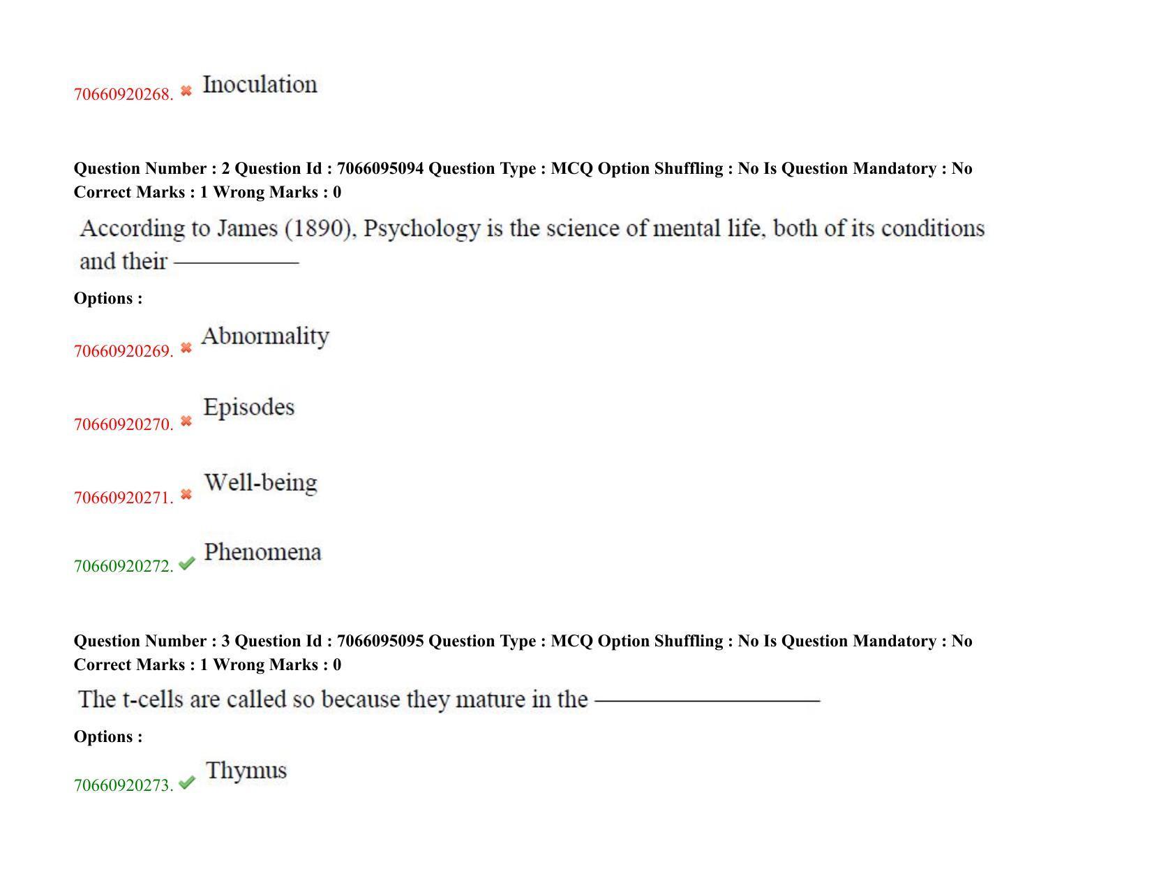 TS CPGET 2020 PGD in Psychological Counselling (Shift 3) Question Paper with Answer Key - Page 3