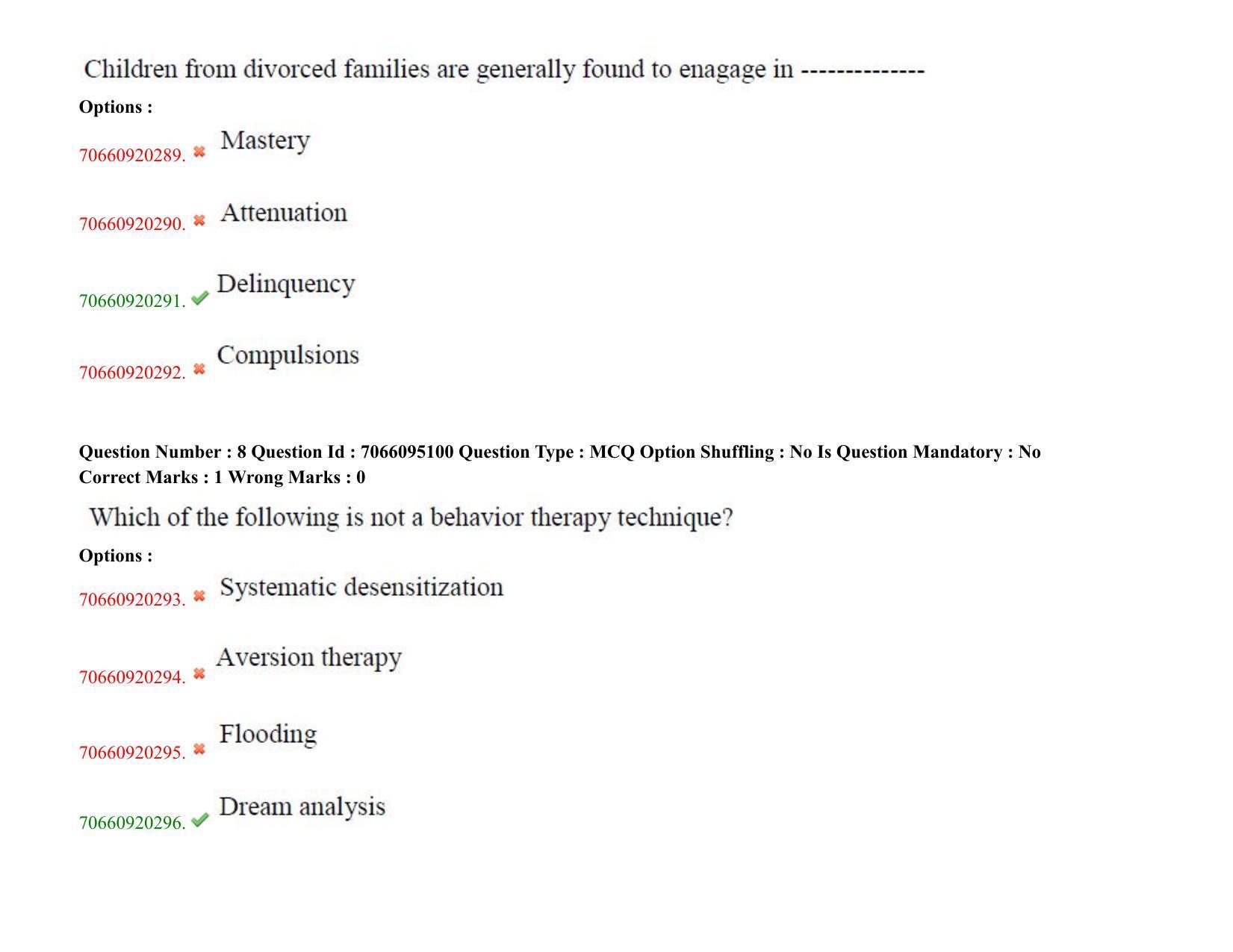 TS CPGET 2020 PGD in Psychological Counselling (Shift 3) Question Paper with Answer Key - Page 6