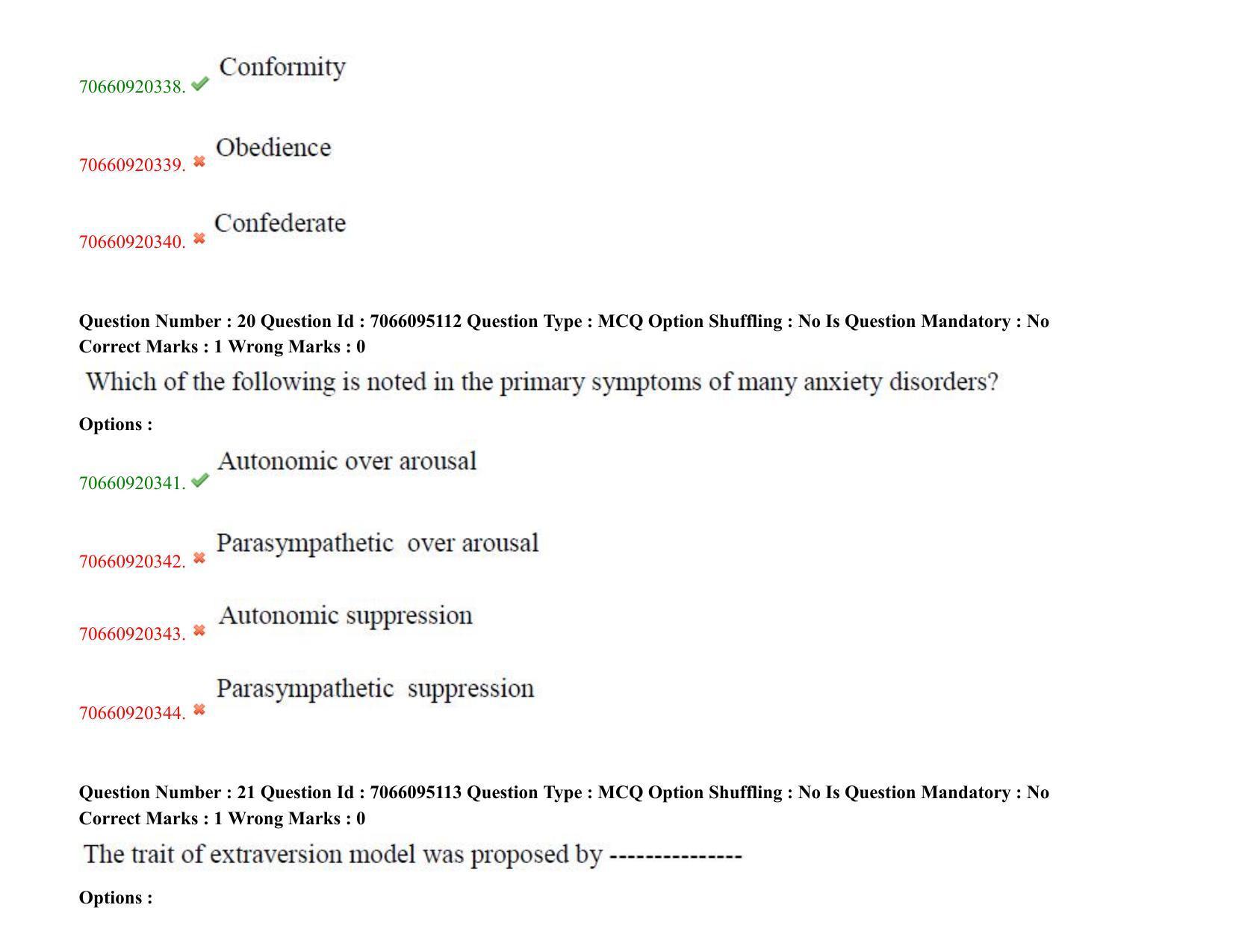 TS CPGET 2020 PGD in Psychological Counselling (Shift 3) Question Paper with Answer Key - Page 13