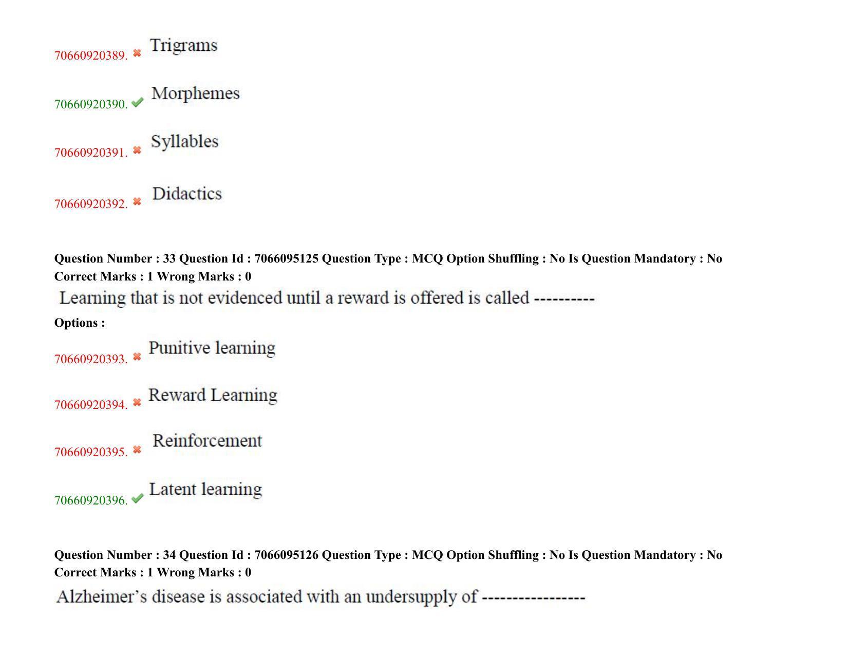 TS CPGET 2020 PGD in Psychological Counselling (Shift 3) Question Paper with Answer Key - Page 20