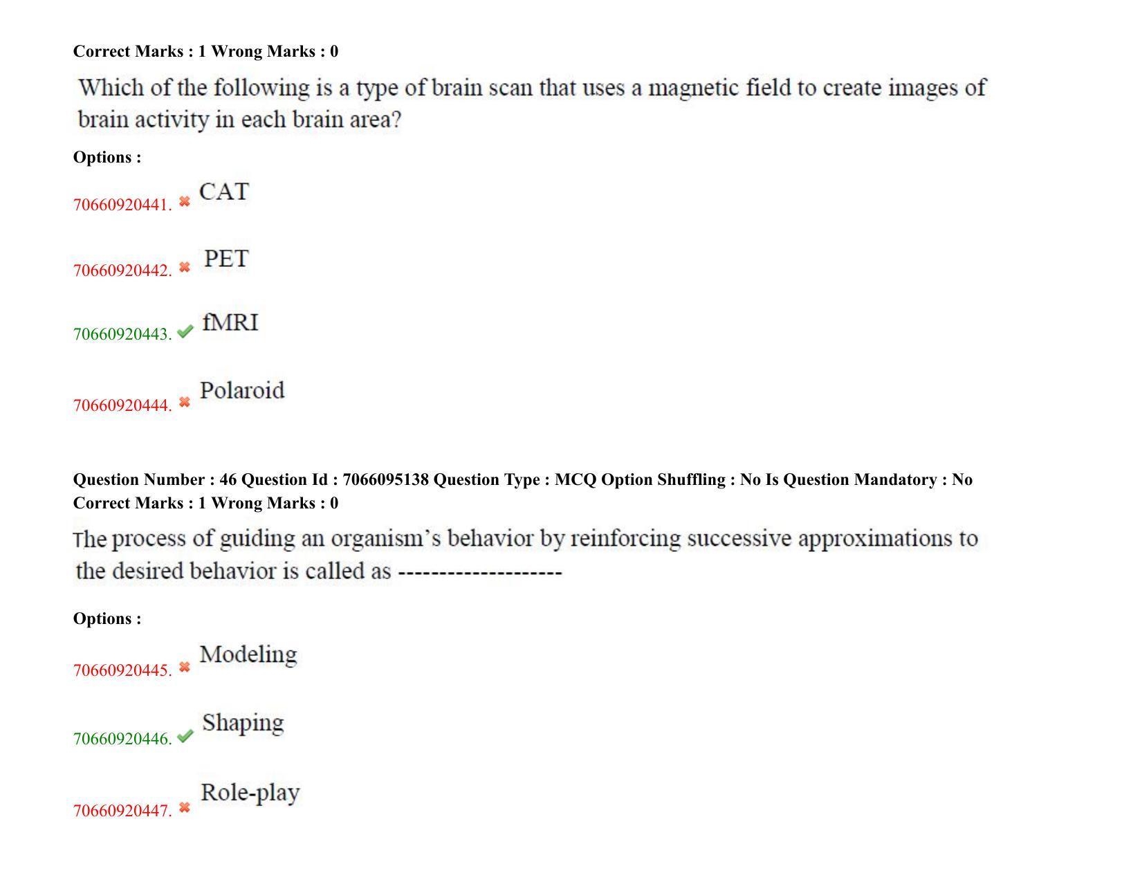 TS CPGET 2020 PGD in Psychological Counselling (Shift 3) Question Paper with Answer Key - Page 27
