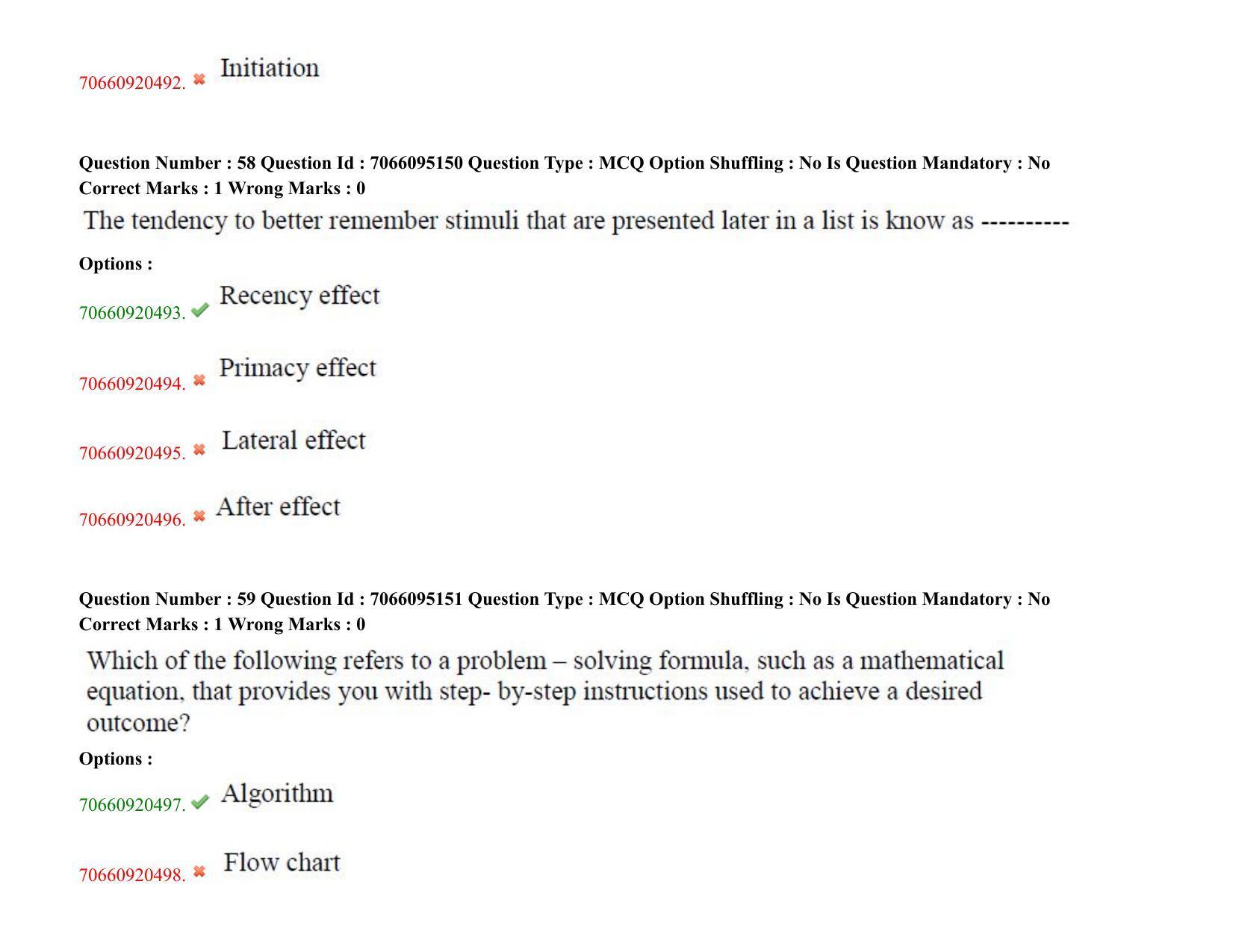 TS CPGET 2020 PGD in Psychological Counselling (Shift 3) Question Paper with Answer Key - Page 34