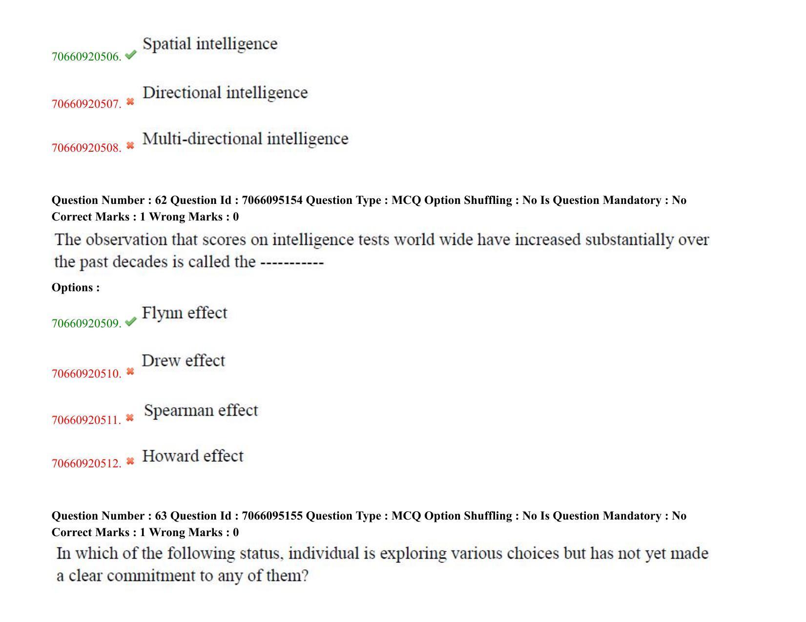 TS CPGET 2020 PGD in Psychological Counselling (Shift 3) Question Paper with Answer Key - Page 36