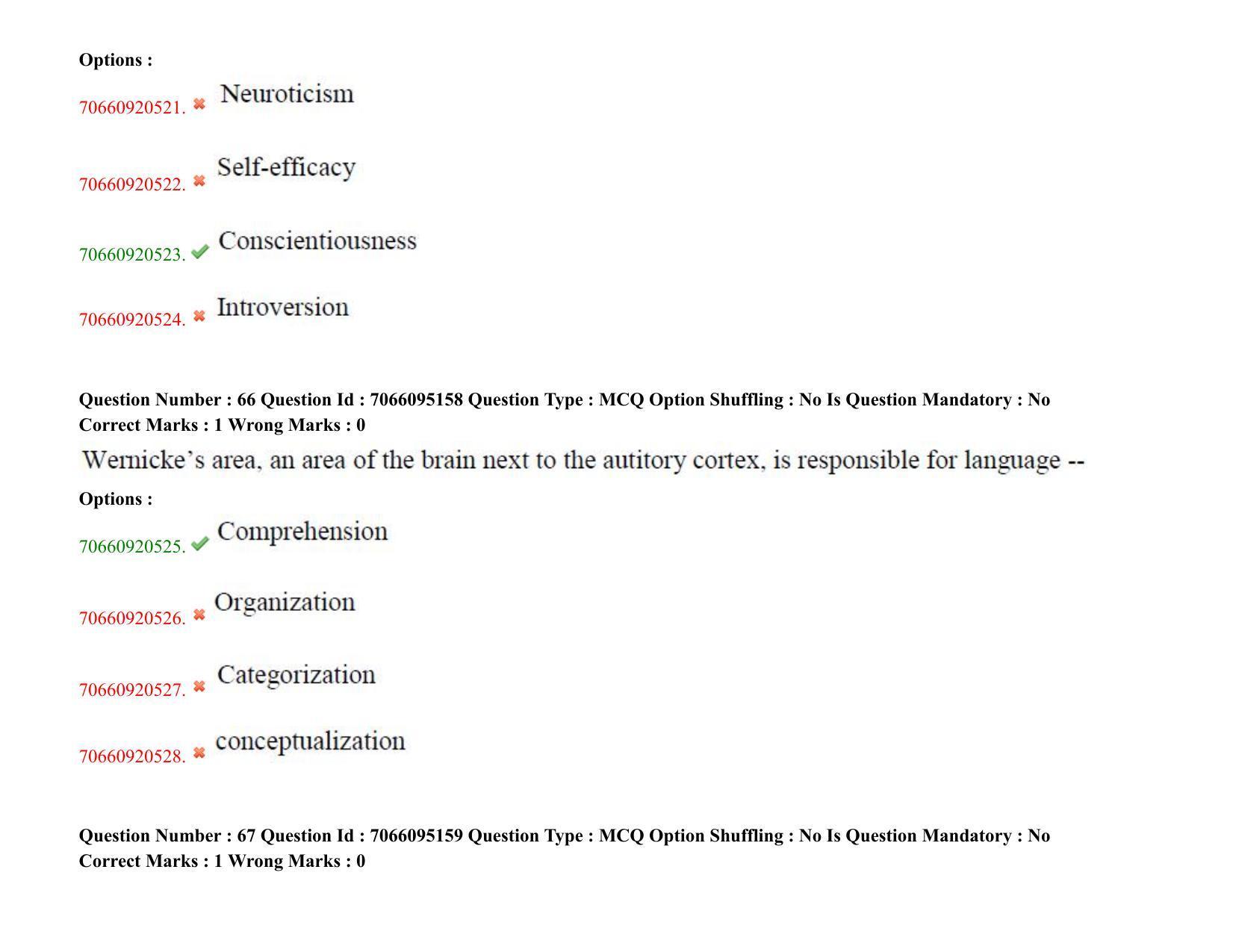 TS CPGET 2020 PGD in Psychological Counselling (Shift 3) Question Paper with Answer Key - Page 38