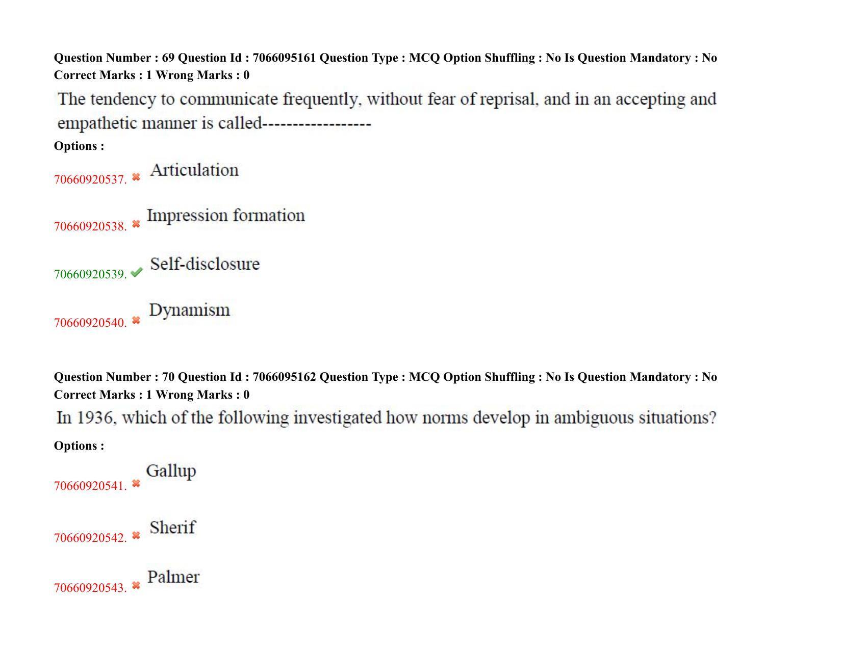 TS CPGET 2020 PGD in Psychological Counselling (Shift 3) Question Paper with Answer Key - Page 40