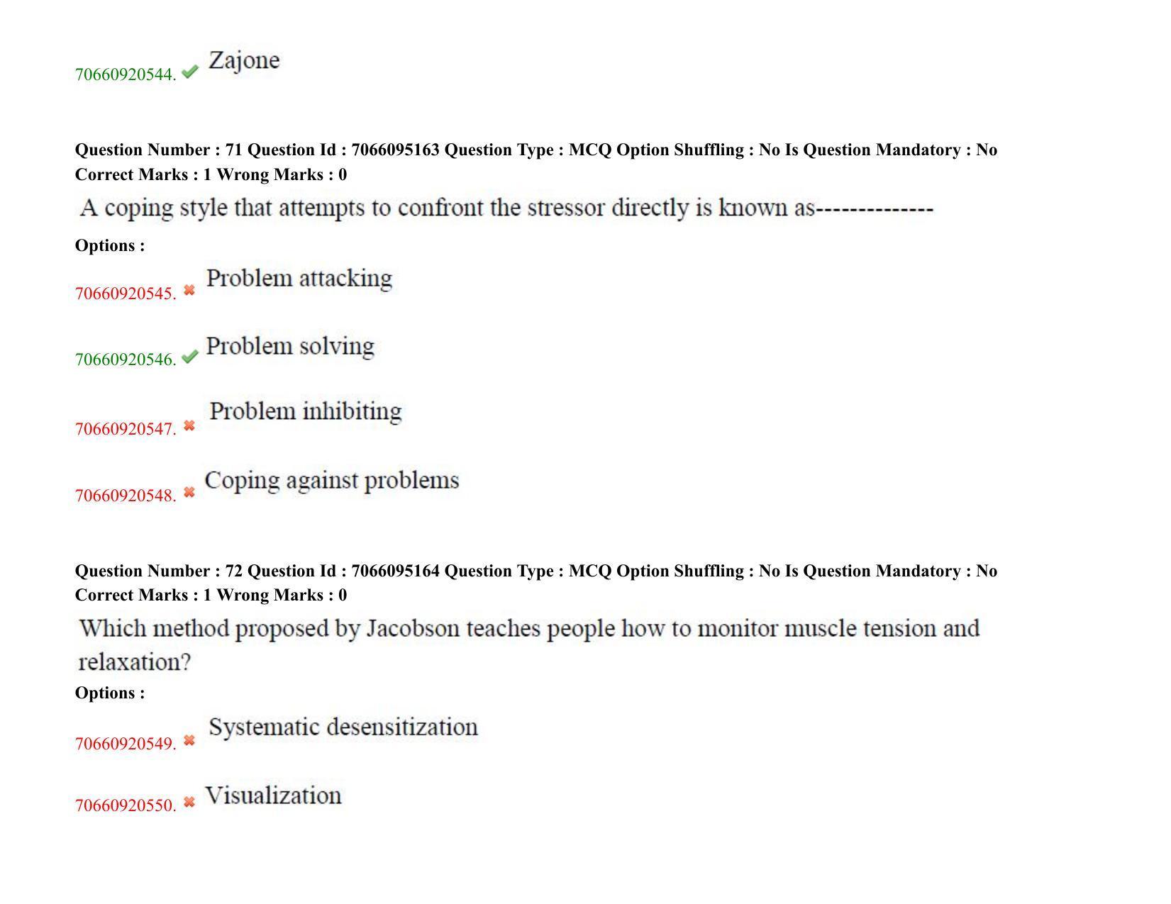 TS CPGET 2020 PGD in Psychological Counselling (Shift 3) Question Paper with Answer Key - Page 41