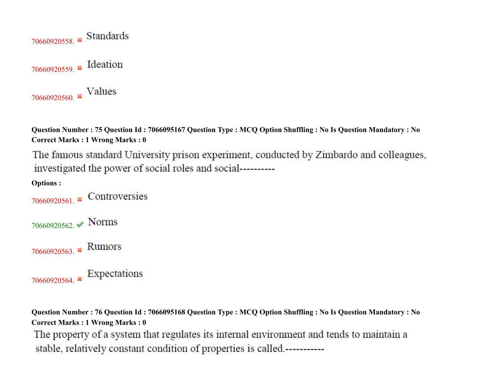 TS CPGET 2020 PGD in Psychological Counselling (Shift 3) Question Paper with Answer Key - Page 43