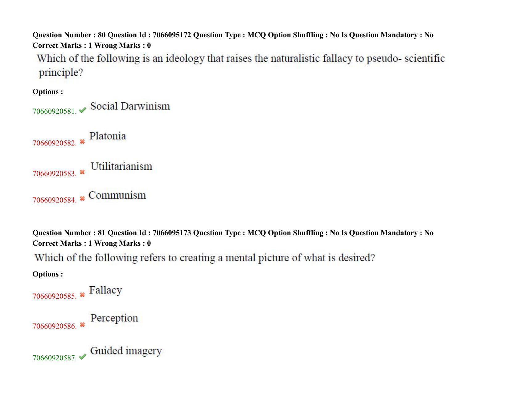 TS CPGET 2020 PGD in Psychological Counselling (Shift 3) Question Paper with Answer Key - Page 46