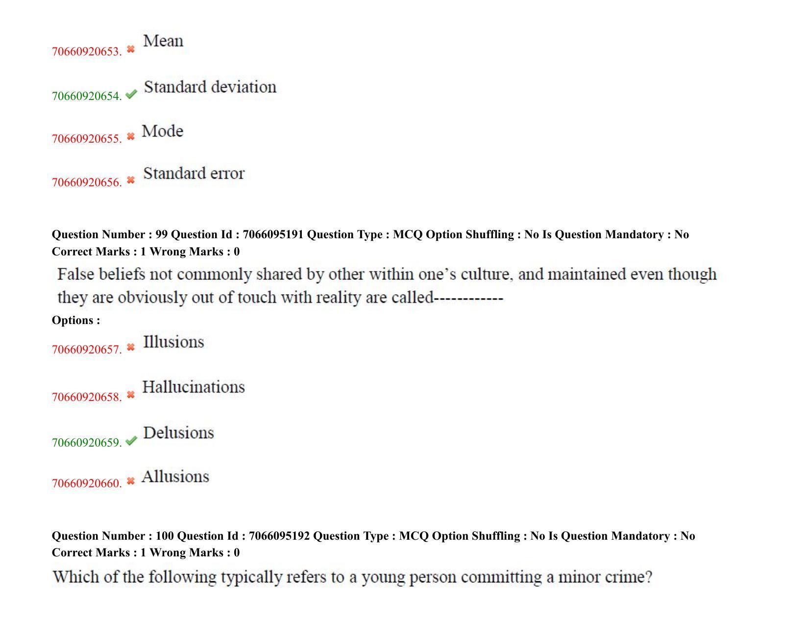 TS CPGET 2020 PGD in Psychological Counselling (Shift 3) Question Paper with Answer Key - Page 56