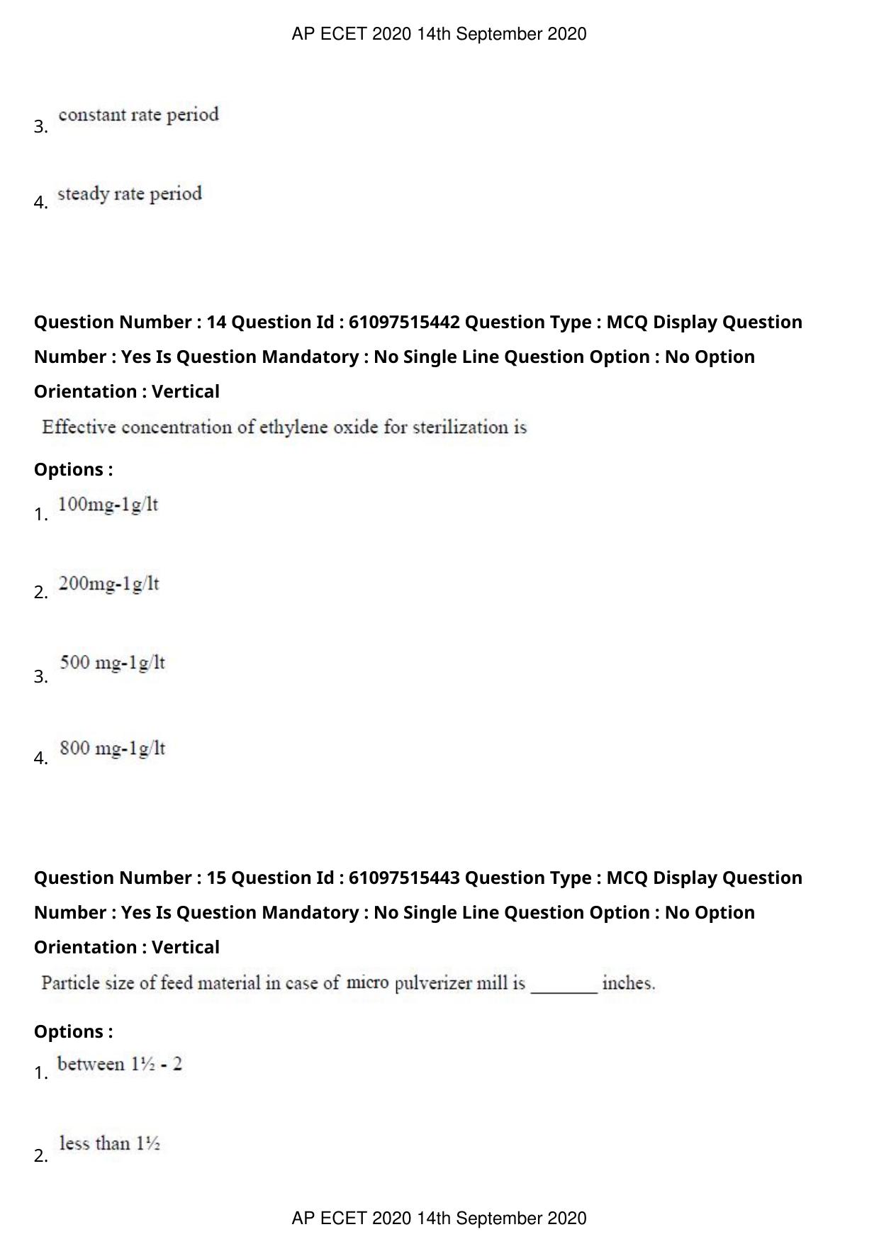 AP ECET 2020 - Pharmacy (Preview) Question Paper With Preliminary Keys - Page 8