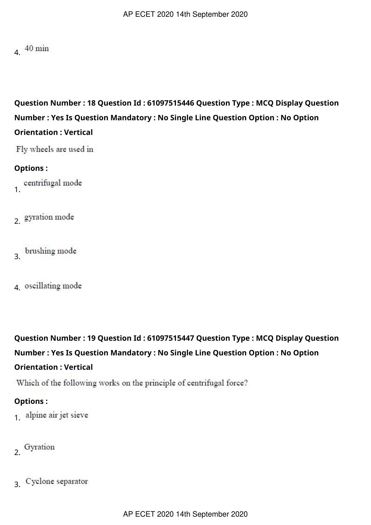 AP ECET 2020 - Pharmacy (Preview) Question Paper With Preliminary Keys - Page 10