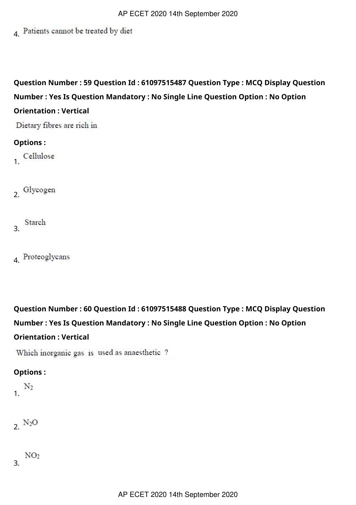 AP ECET 2020 - Pharmacy (Preview) Question Paper With Preliminary Keys - Page 31