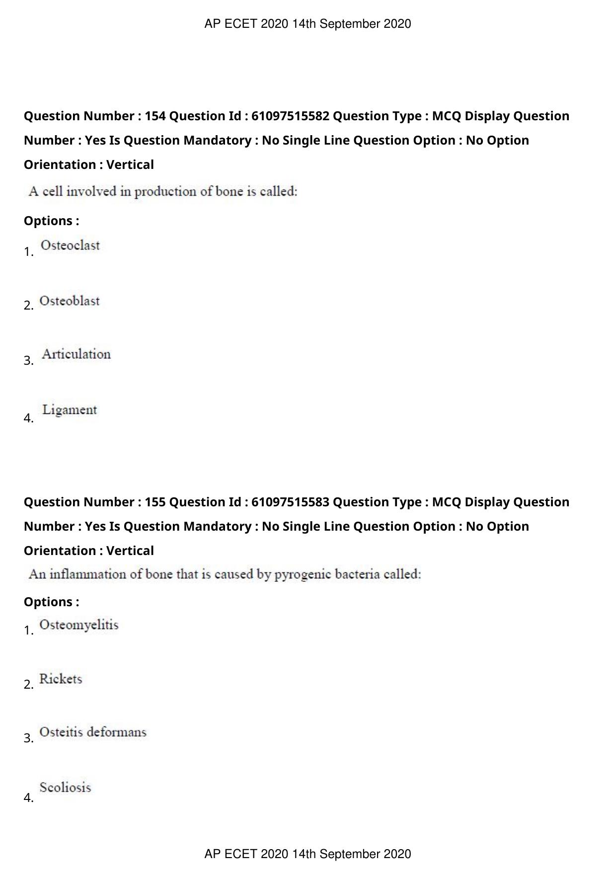 AP ECET 2020 - Pharmacy (Preview) Question Paper With Preliminary Keys - Page 79