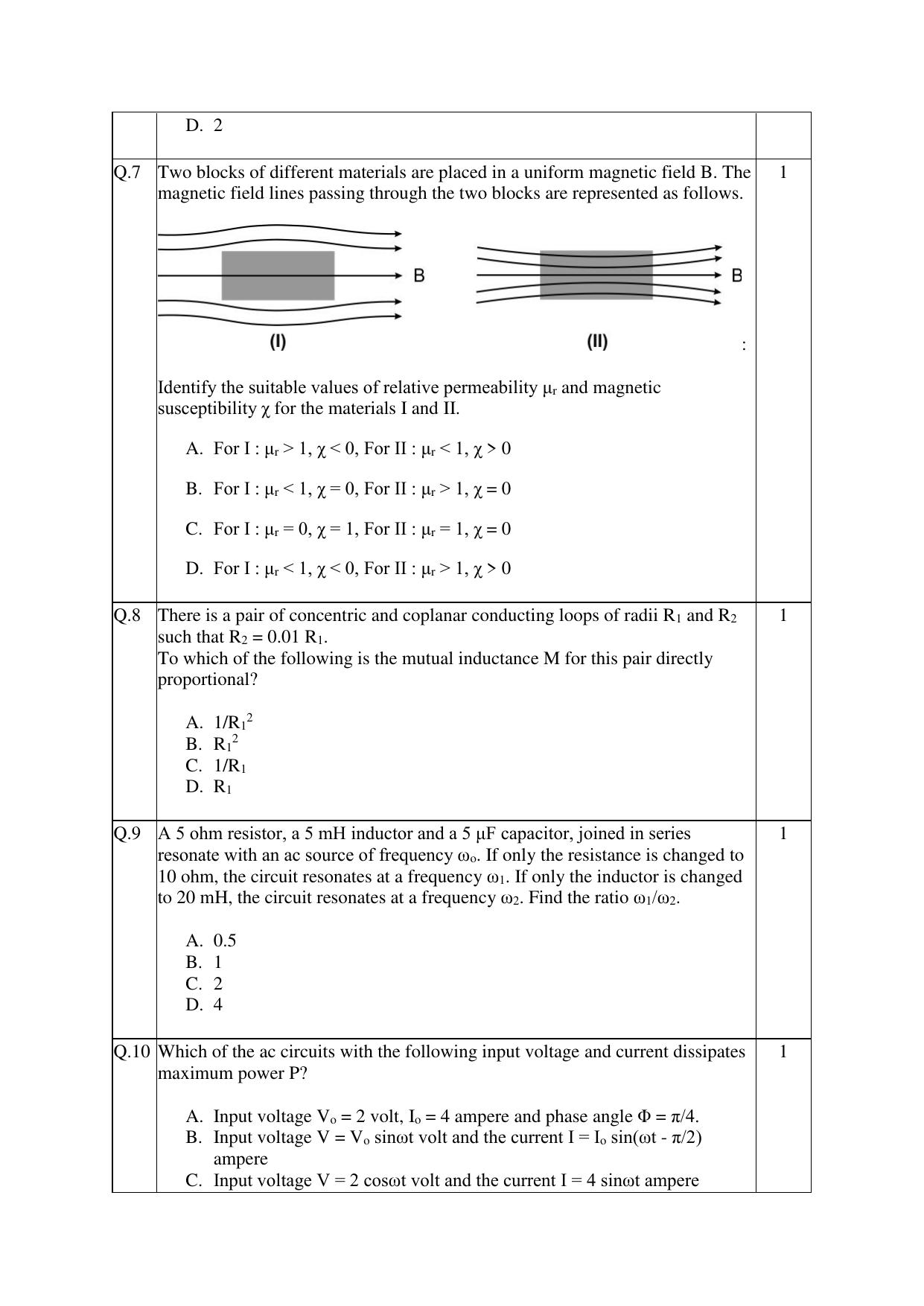 CBSE Class 12 Physics Practice Questions 2022-23 - Page 3