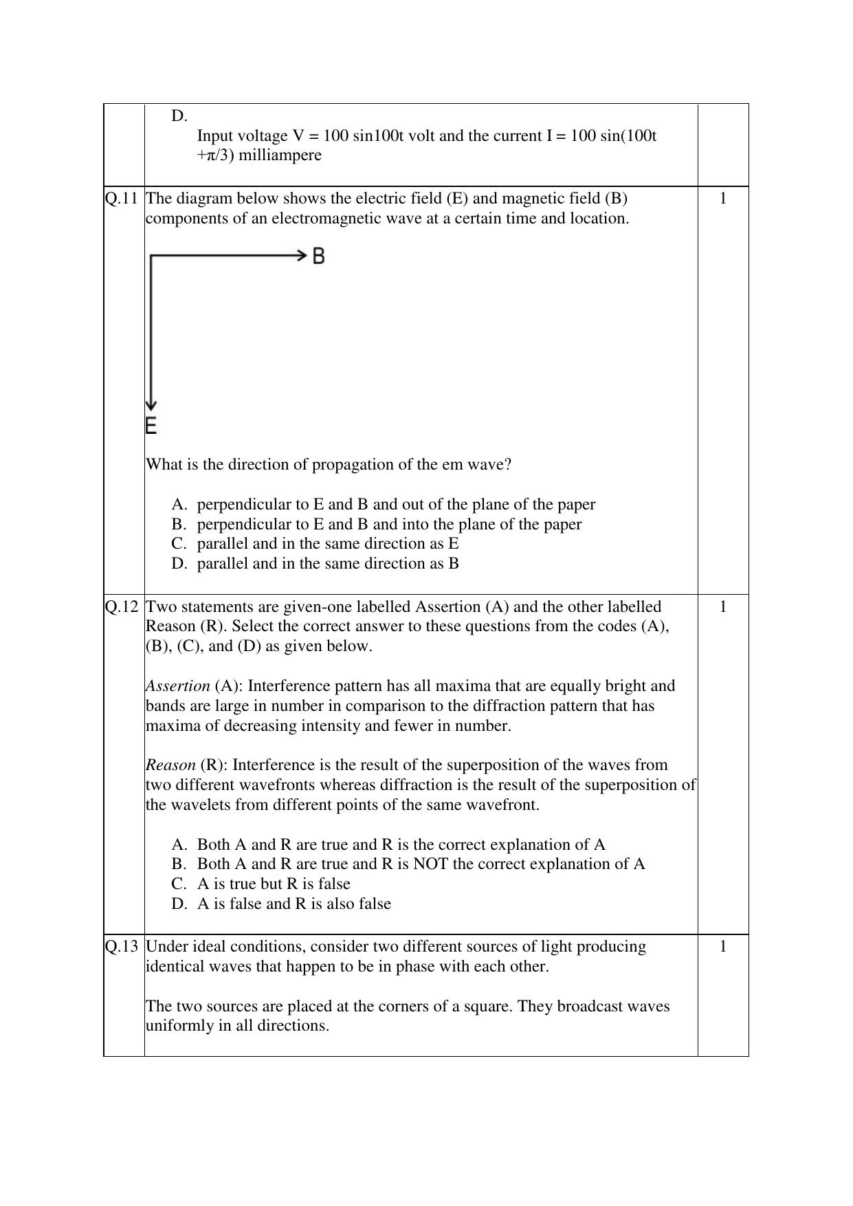 CBSE Class 12 Physics Practice Questions 2022-23 - Page 4