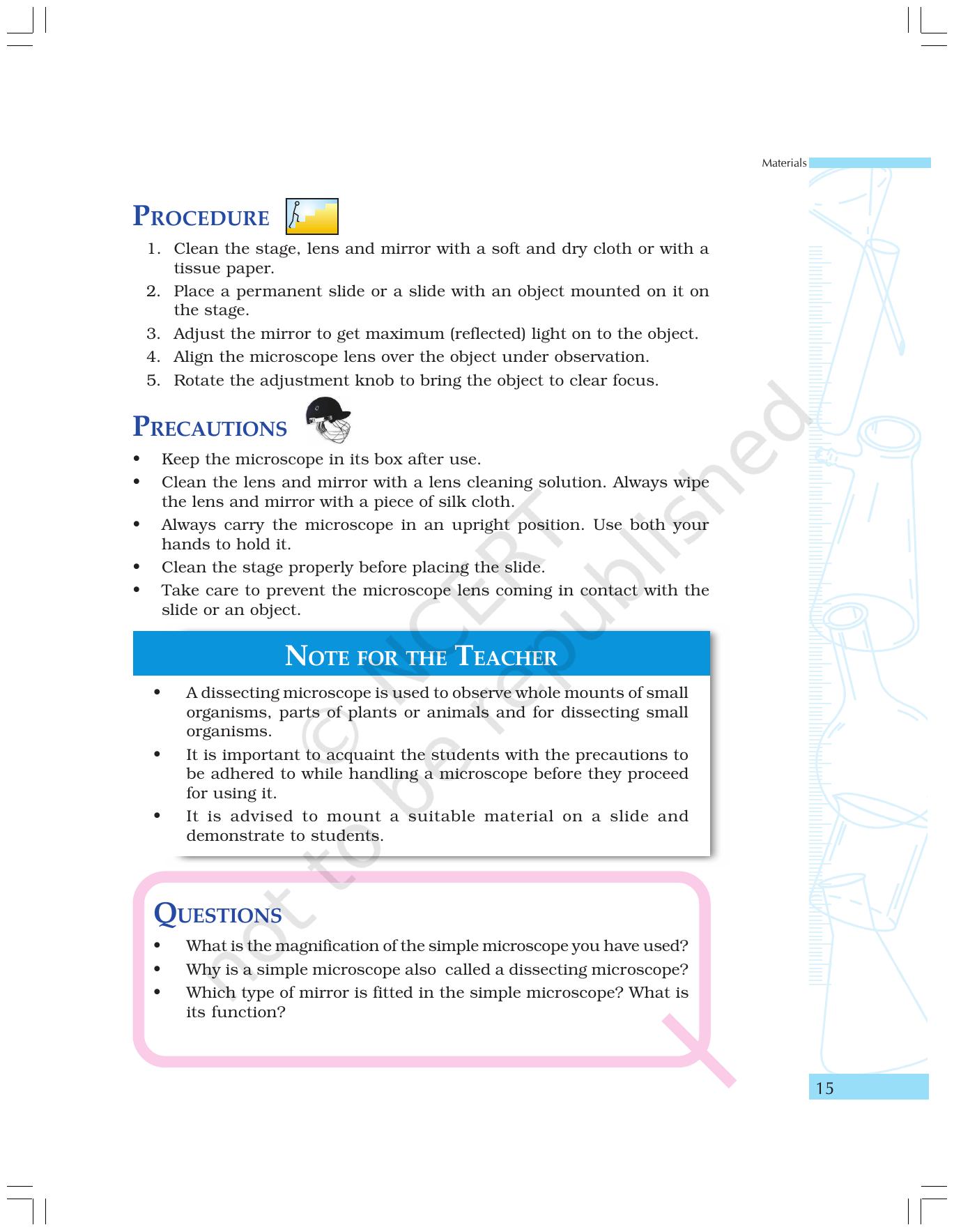 NCERT Laboratory Manuals for Class IX Science - Materials - Page 3
