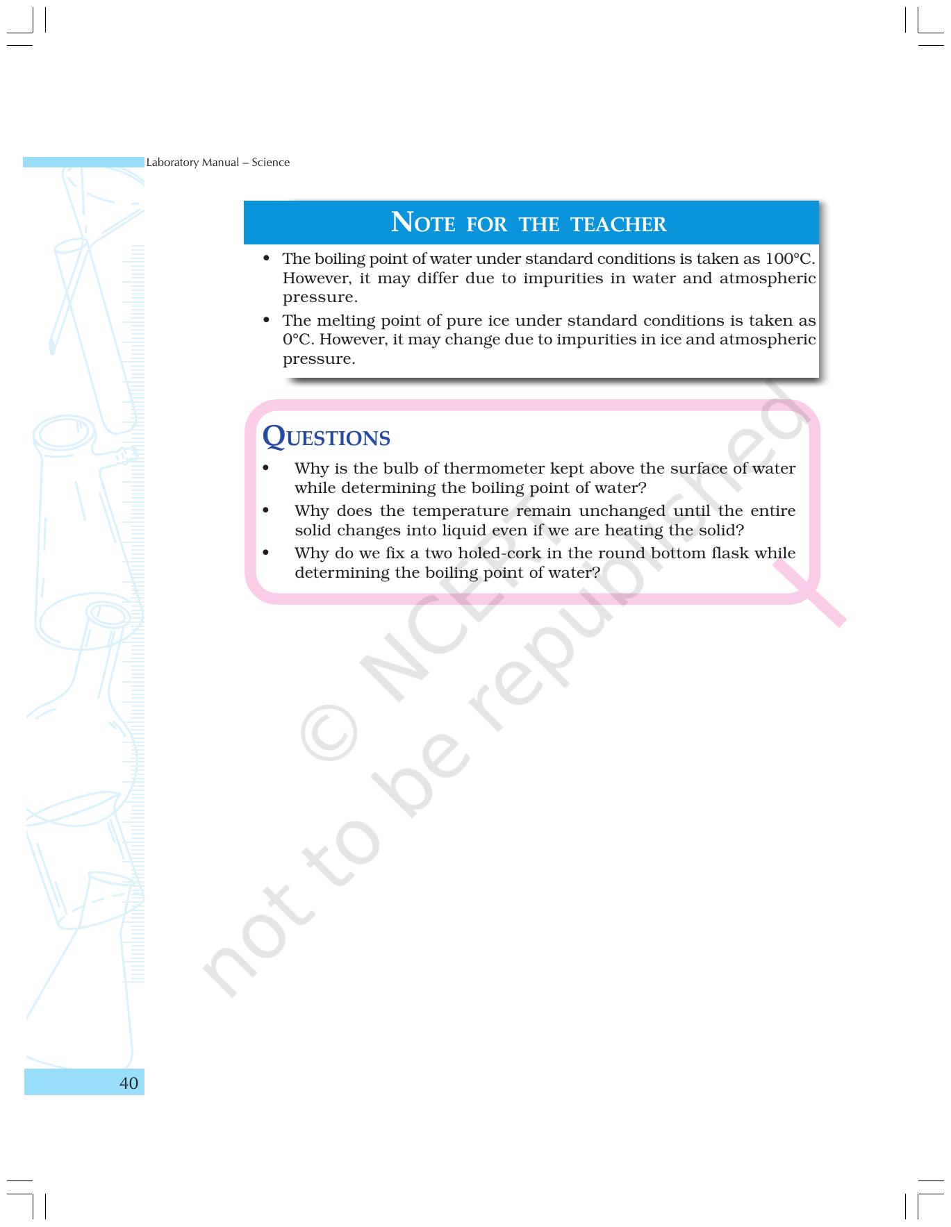 NCERT Laboratory Manuals for Class IX Science - Materials - Page 28