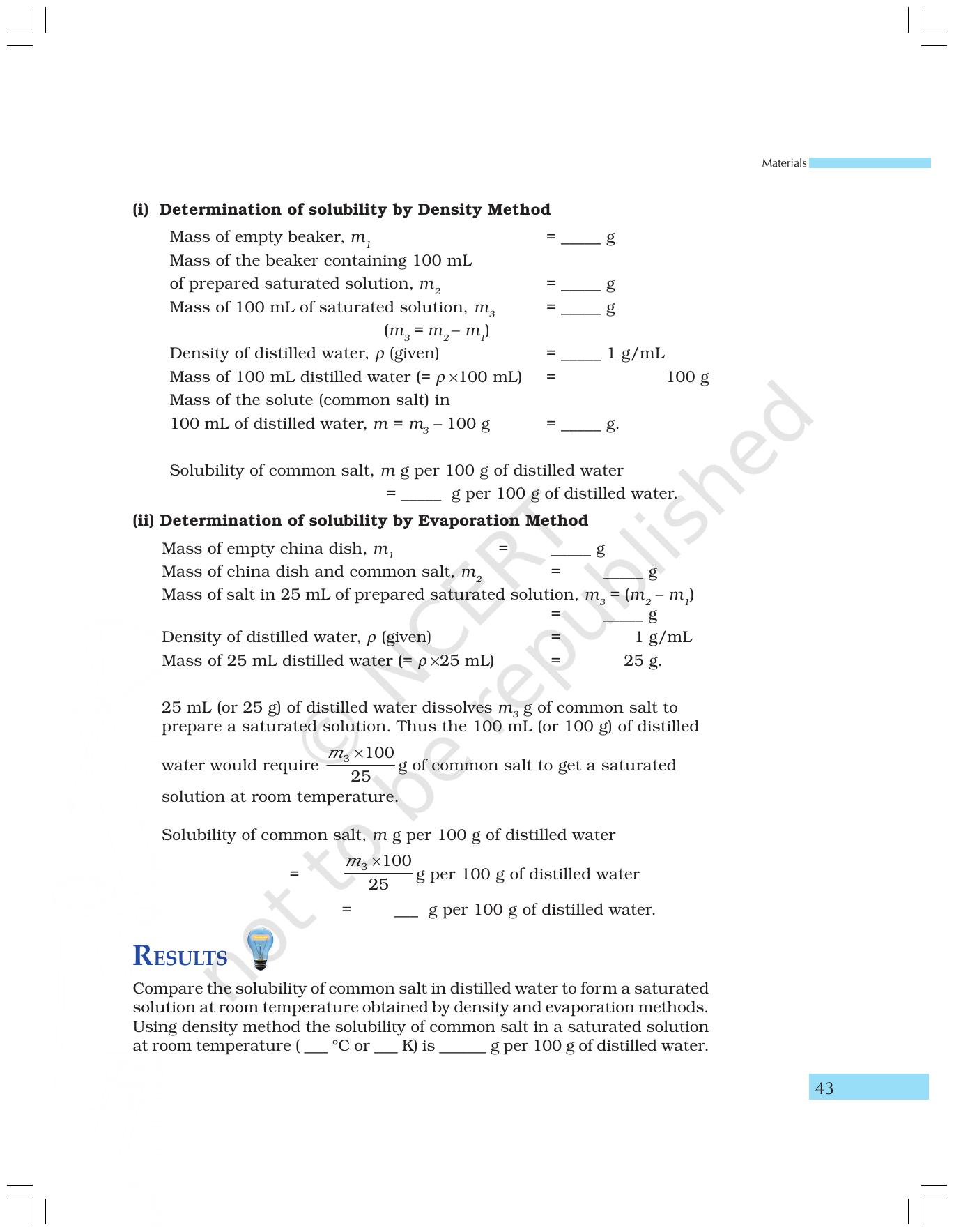 NCERT Laboratory Manuals for Class IX Science - Materials - Page 31