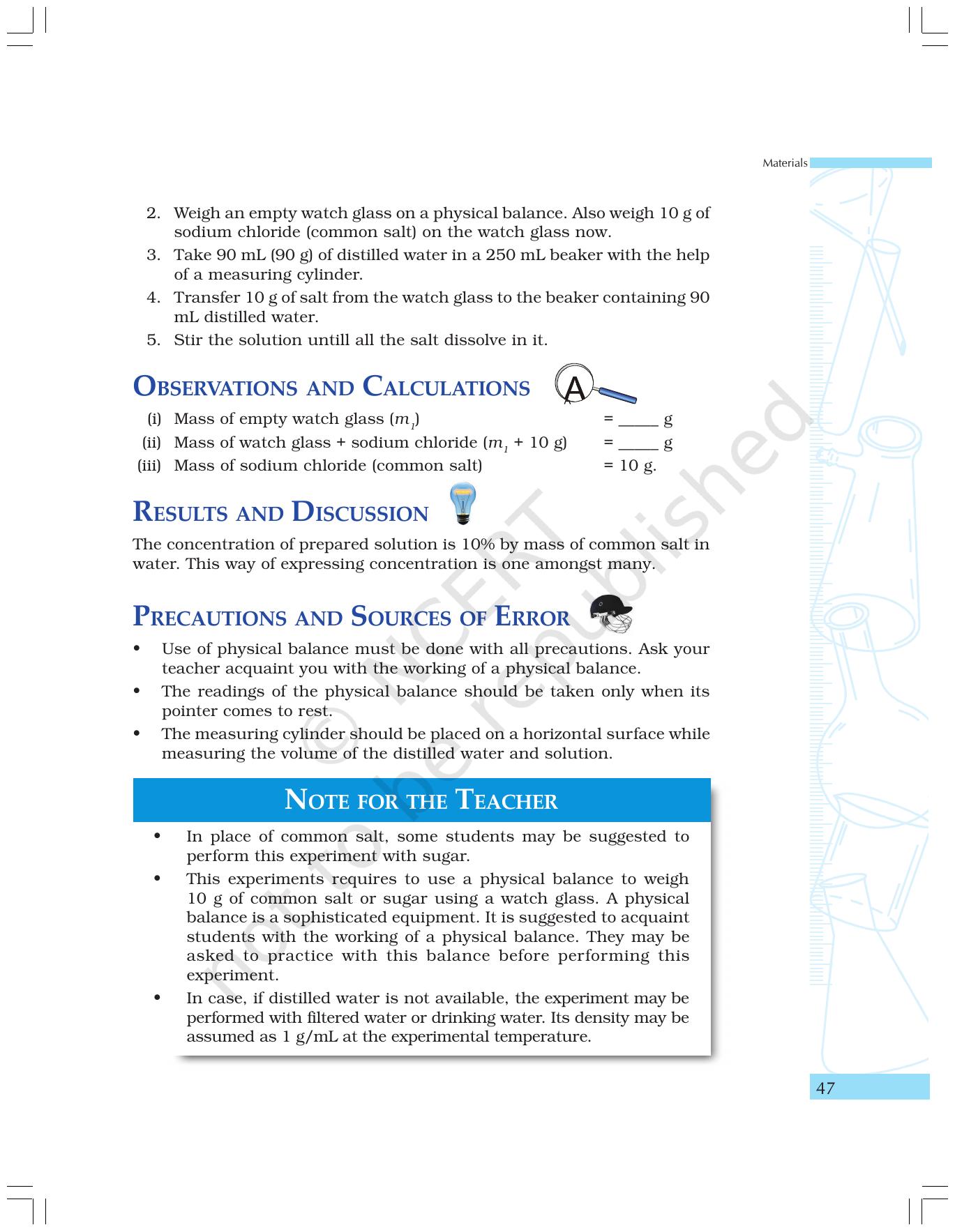 NCERT Laboratory Manuals for Class IX Science - Materials - Page 35