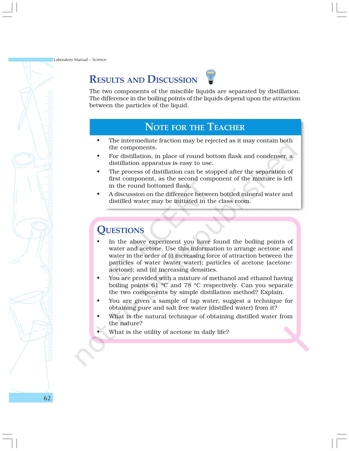 NCERT Laboratory Manuals for Class IX Science - Materials - Page 50