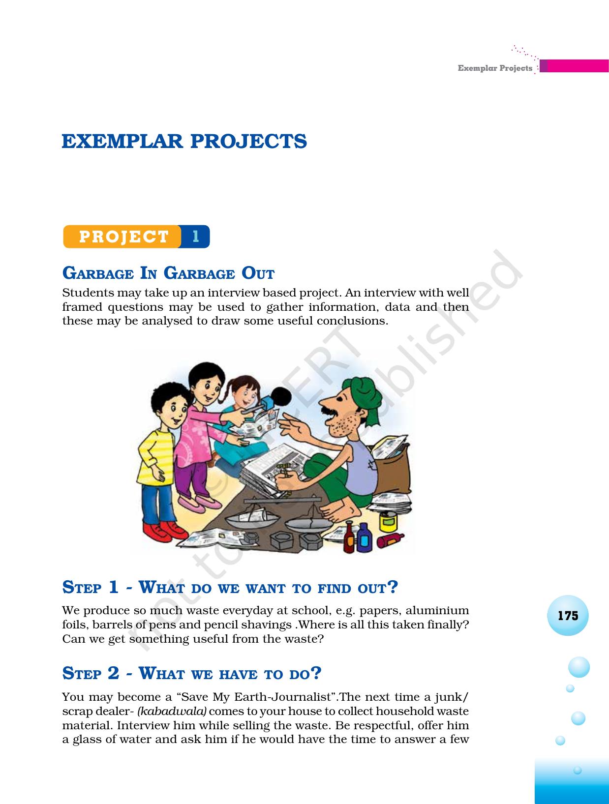 NCERT Laboratory Manuals for Class VI to VIII Science - Exemplar projects - Page 1