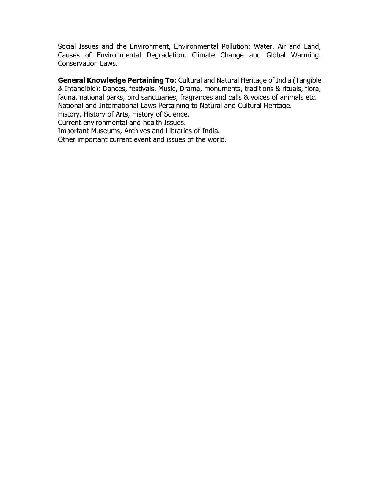AMU Entrance Exam: M. Sc. (Museology) Syllabus - Page 3