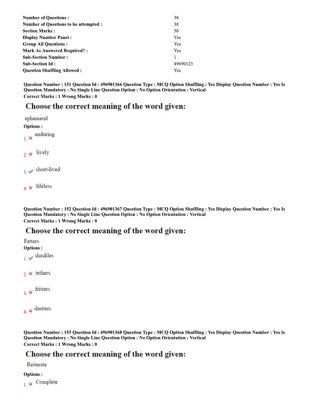 AP ICET 2020 - Shift 2 Question Paper With Preliminary Keys - Page 68
