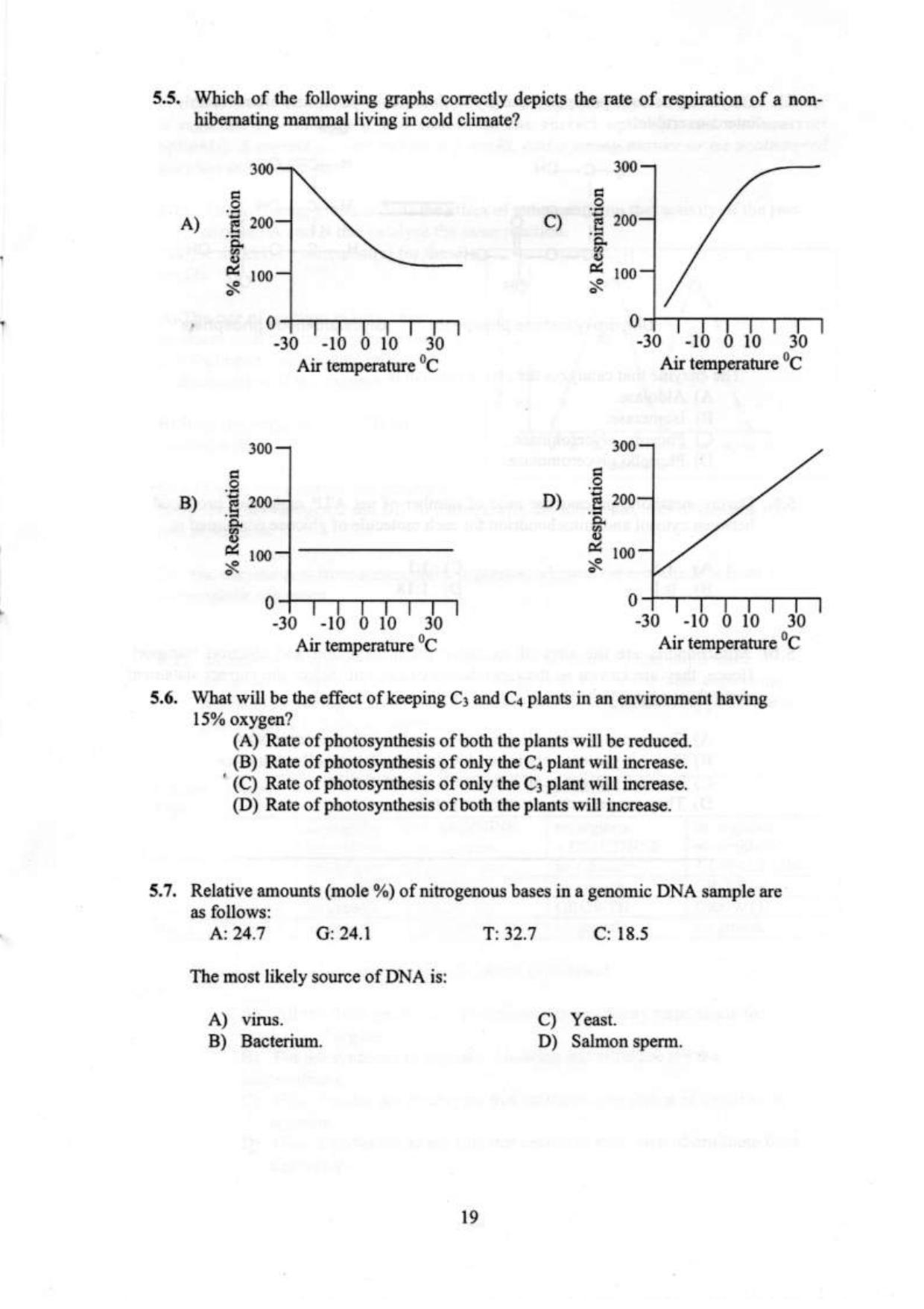 NEST 2009 Question Paper - Page 21