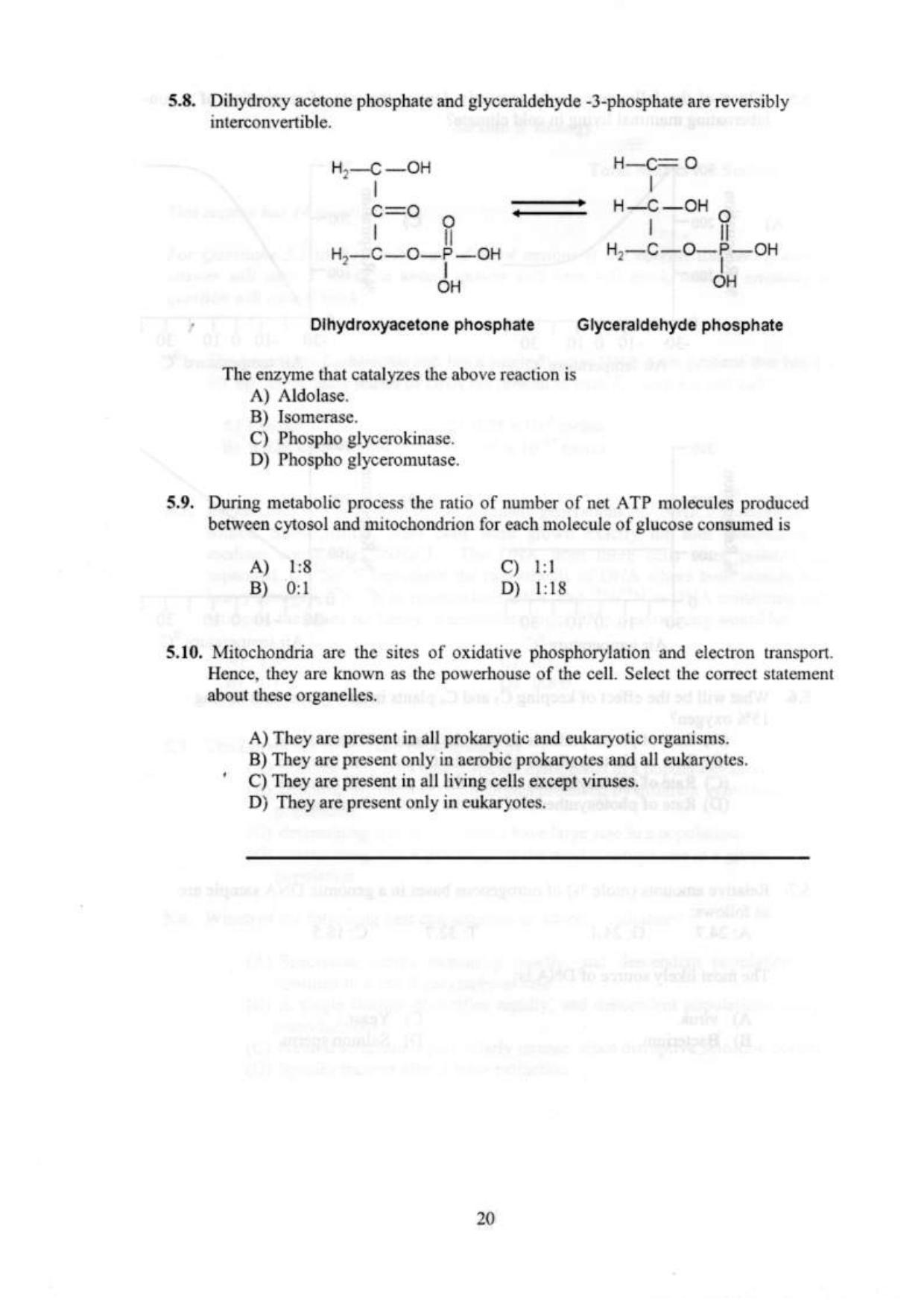 NEST 2009 Question Paper - Page 22