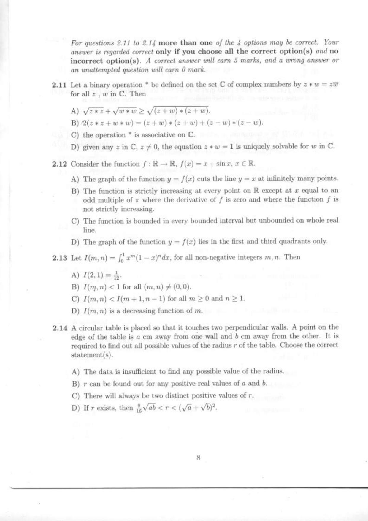 NEST 2009 Question Paper - Page 34
