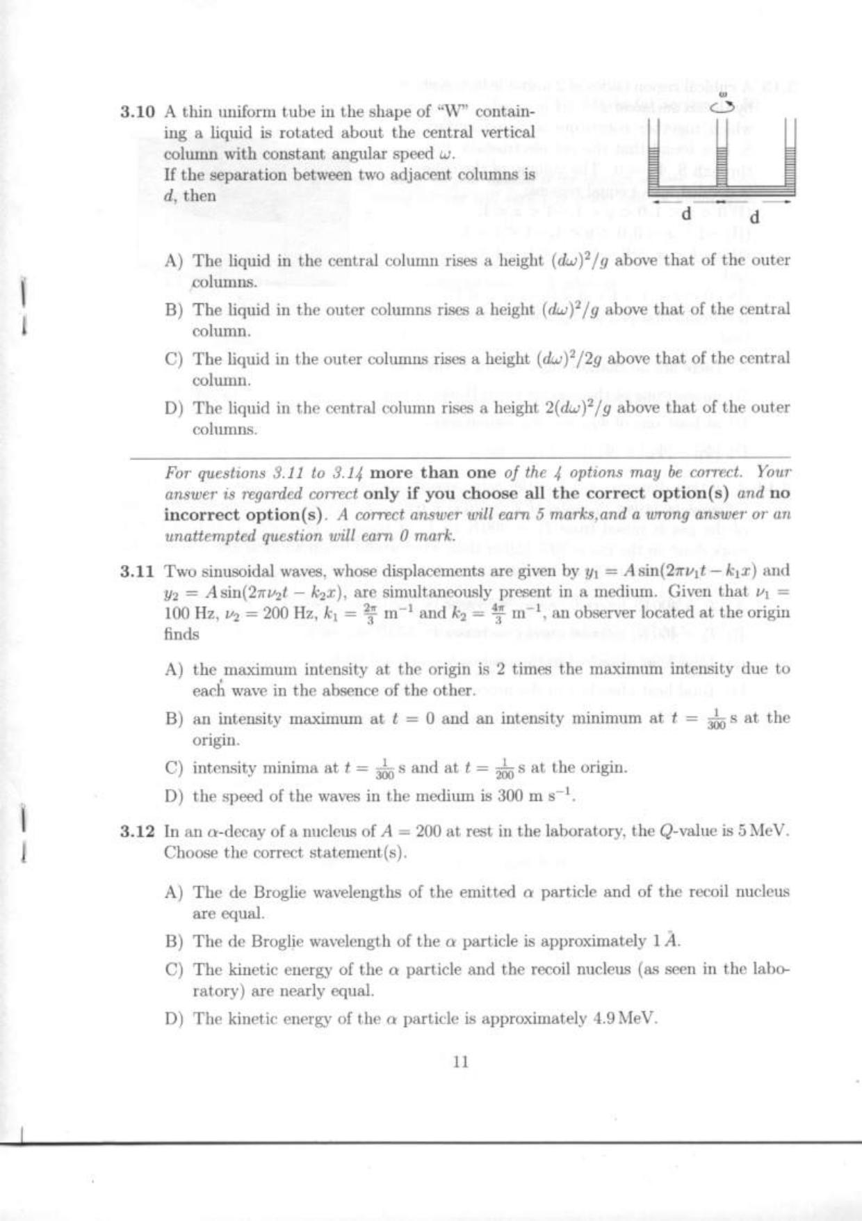 NEST 2009 Question Paper - Page 37