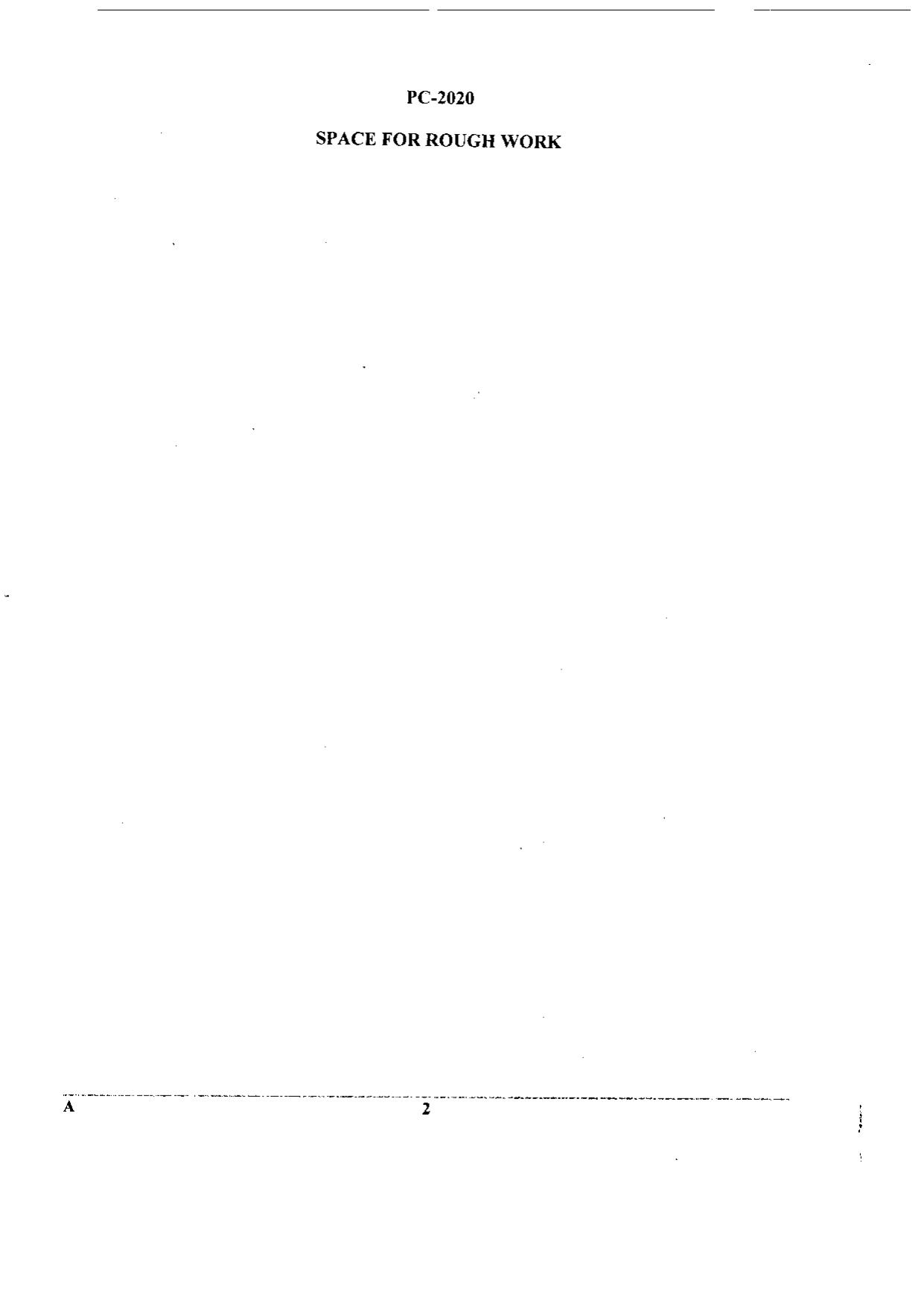 WBJEE 2020 Physics & Chemistry Paper - Page 2