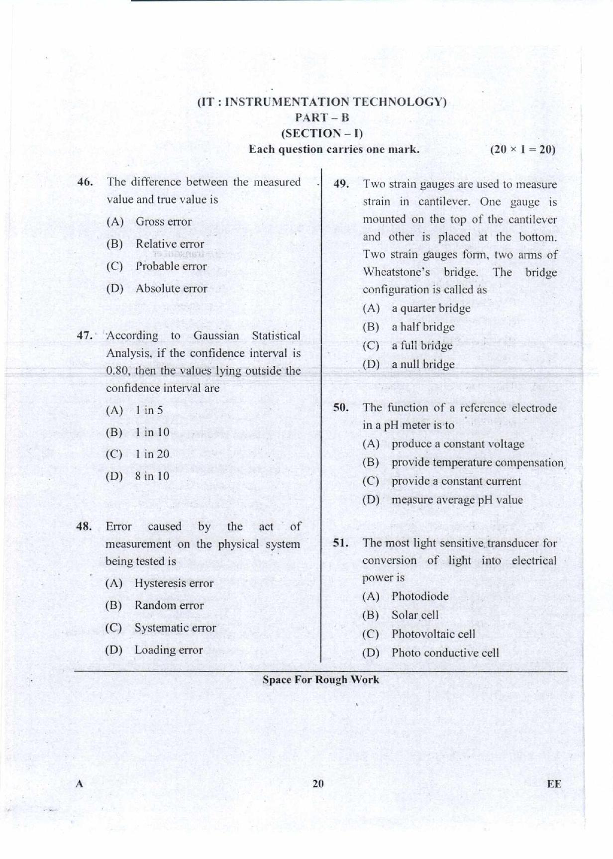 Karnataka PGCET 2018 Electrical Sciences Question Paper - Page 20