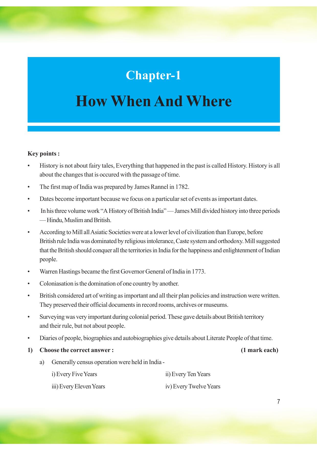 Tripura Board Class 8 Social Science English Version Workbooks - Page 7
