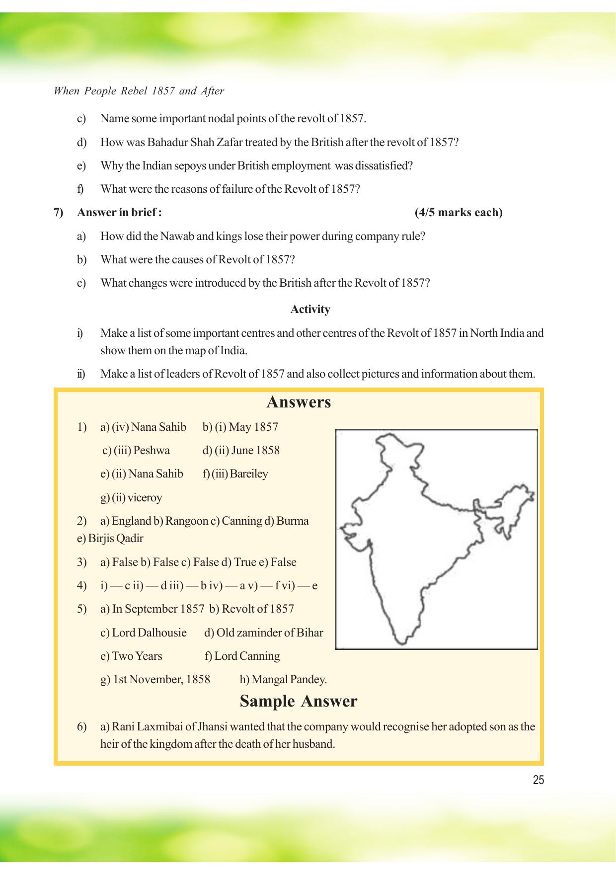 Tripura Board Class 8 Social Science English Version Workbooks - Page 25