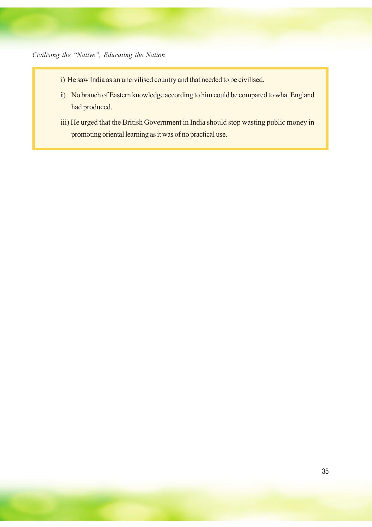 Tripura Board Class 8 Social Science English Version Workbooks - Page 35
