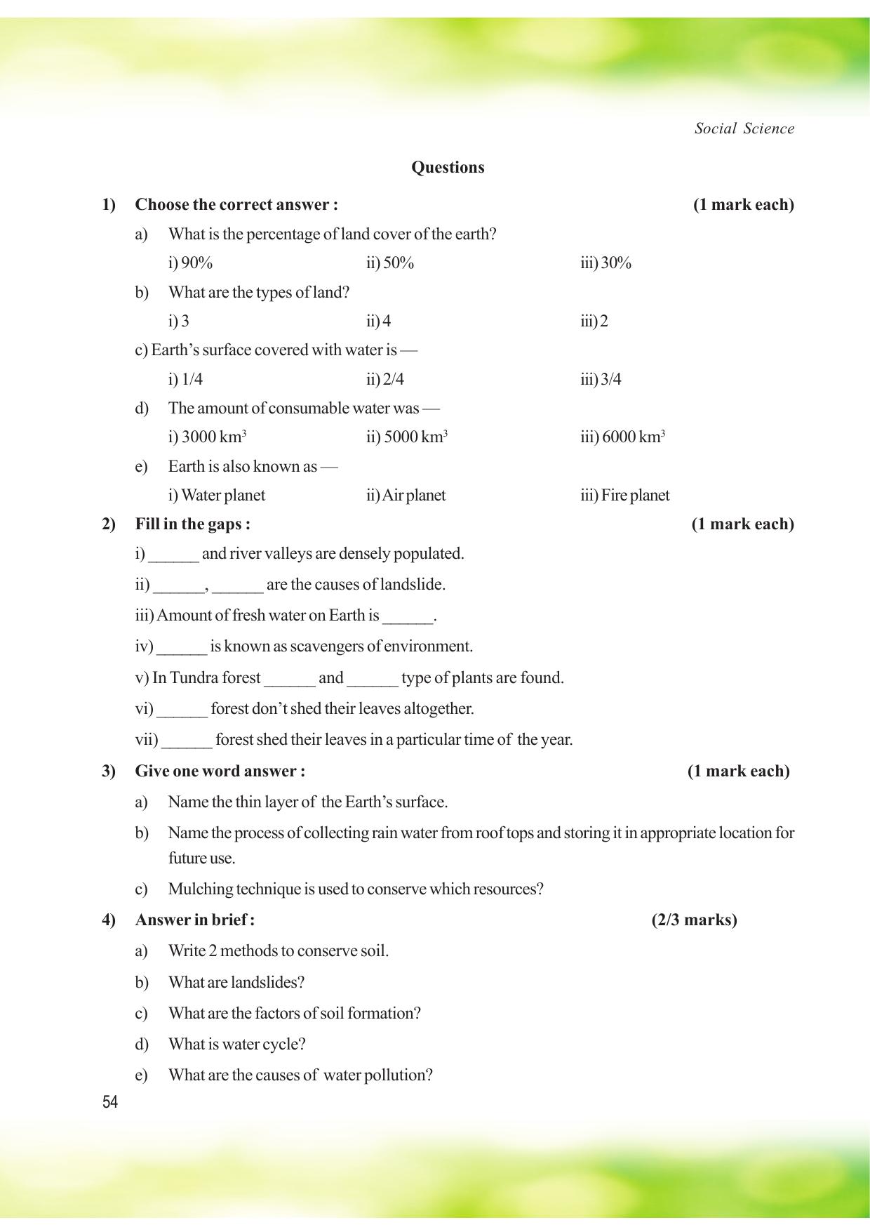 Tripura Board Class 8 Social Science English Version Workbooks - Page 54