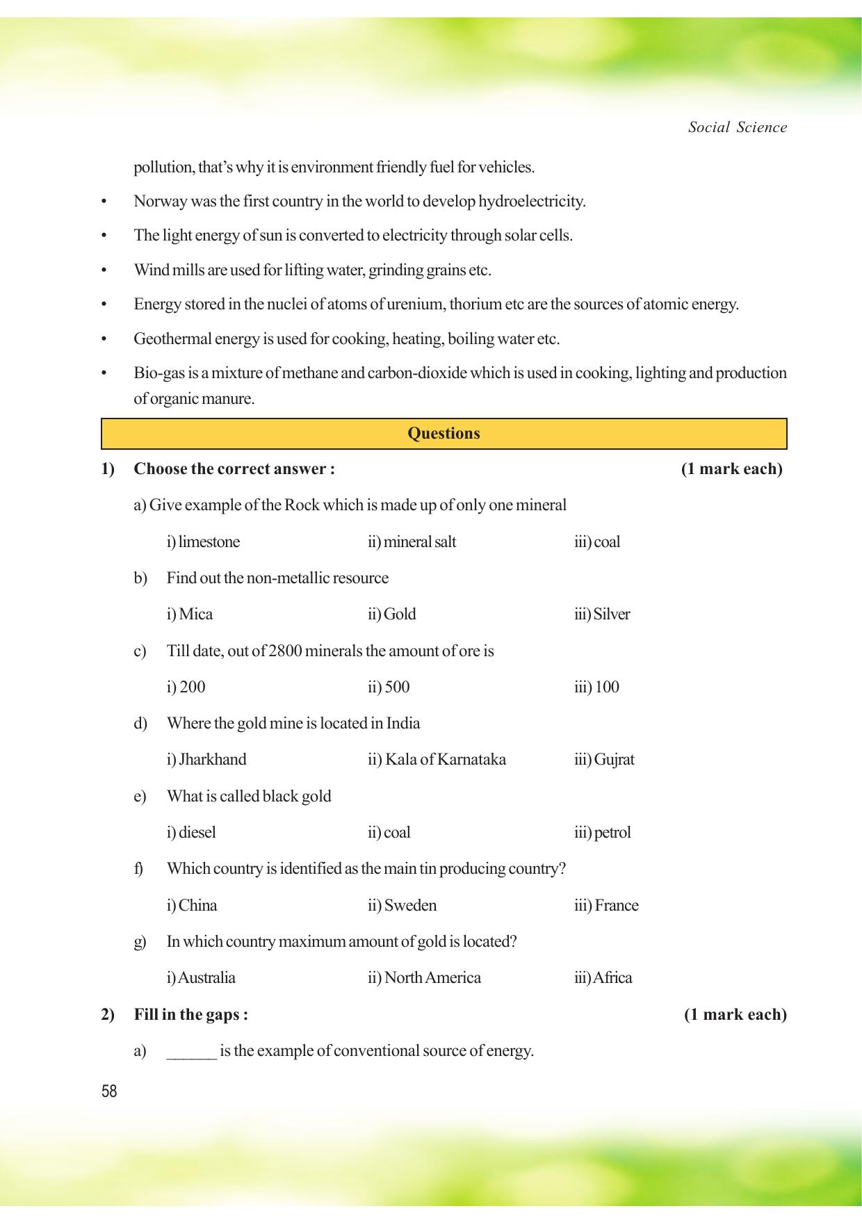 Tripura Board Class 8 Social Science English Version Workbooks - Page 58