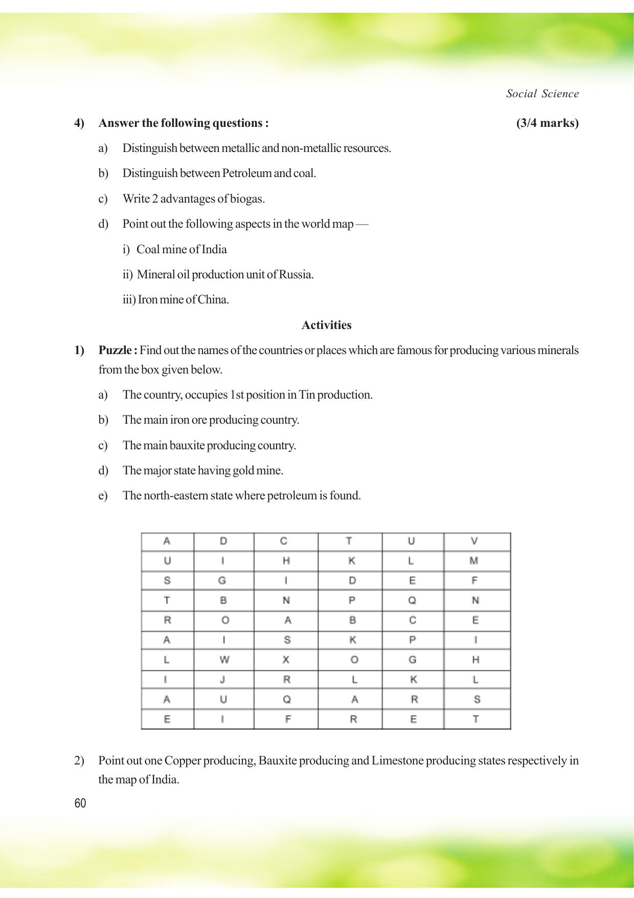 Tripura Board Class 8 Social Science English Version Workbooks - Page 60