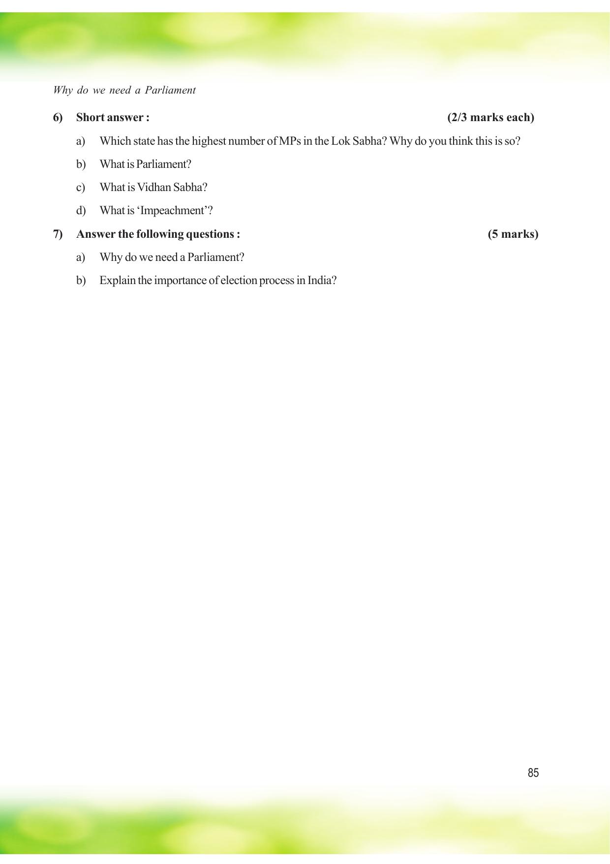 Tripura Board Class 8 Social Science English Version Workbooks - Page 85