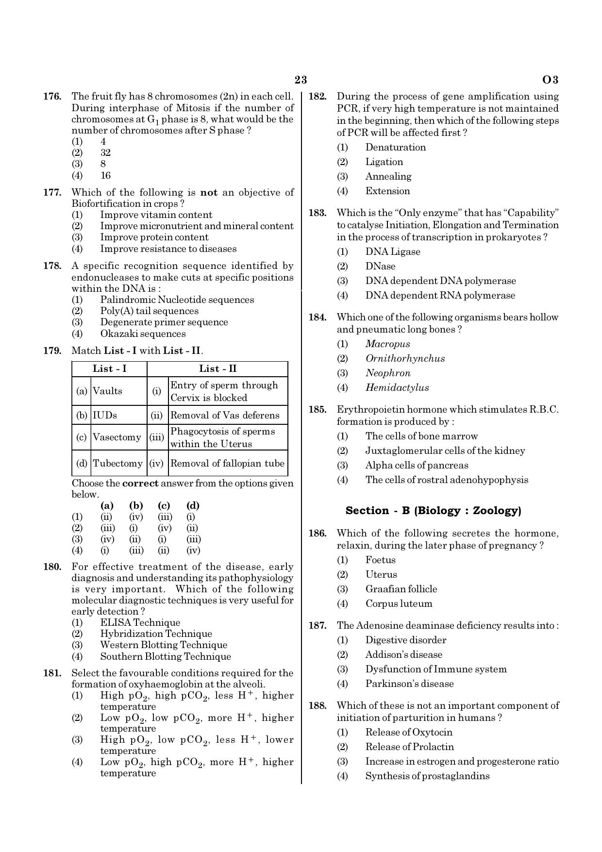 NEET O3 2021 Question Paper - Page 23