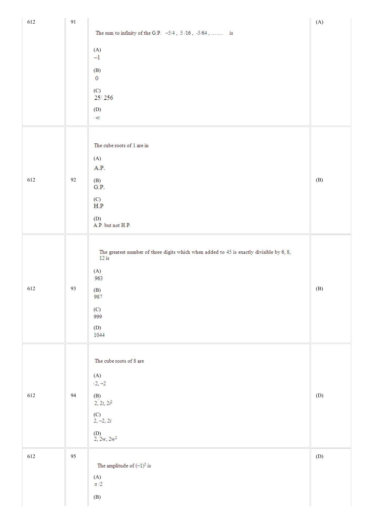 CUSAT CAT 2018 mathematics Question Paper - Page 24