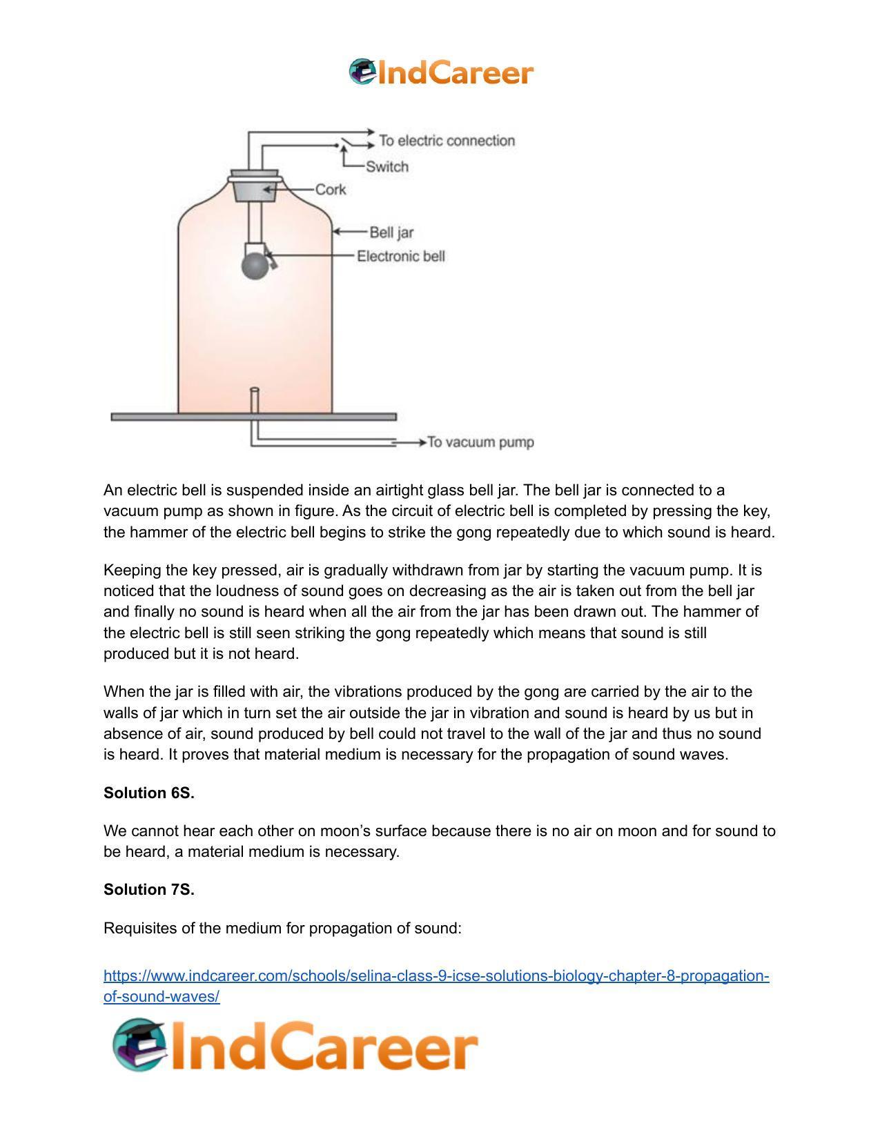 Selina Class 9 ICSE Solutions Biology : Chapter 8- Propagation of Sound Waves - Page 4