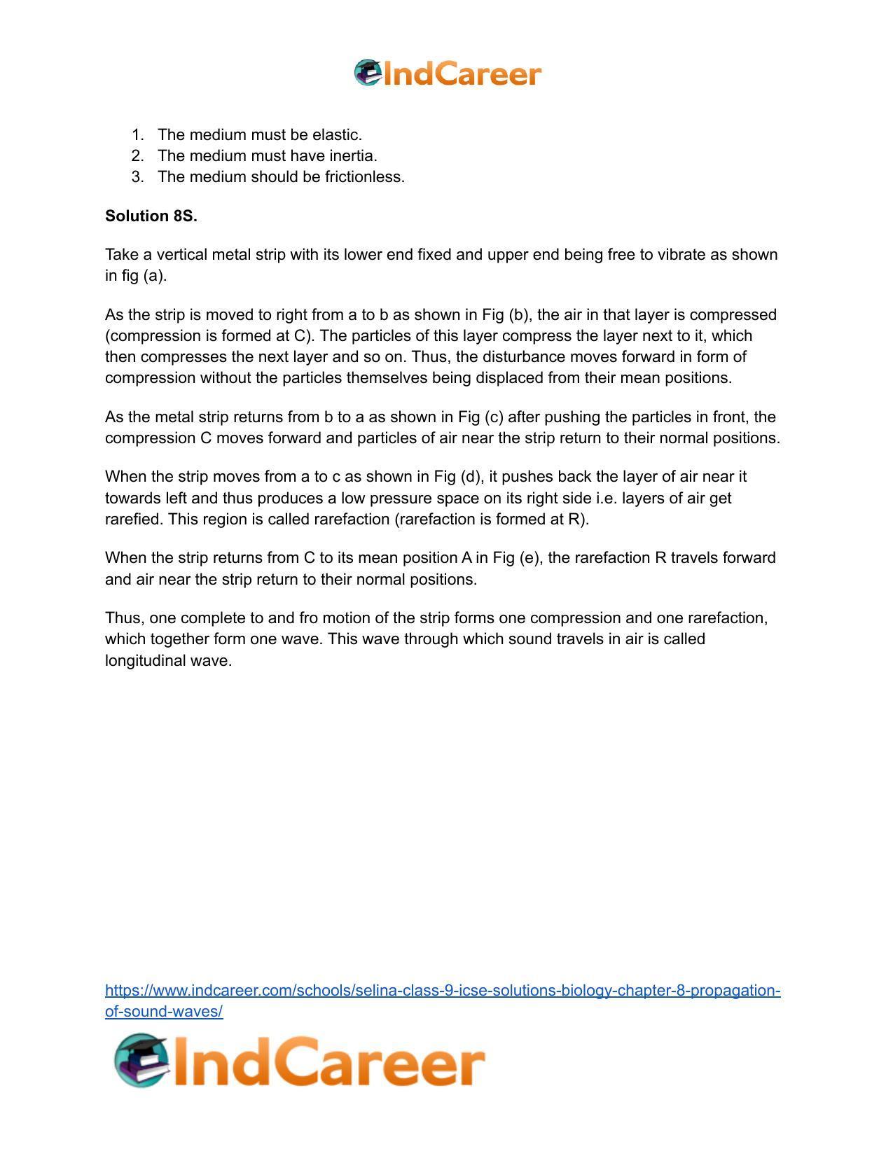 Selina Class 9 ICSE Solutions Biology : Chapter 8- Propagation of Sound Waves - Page 5