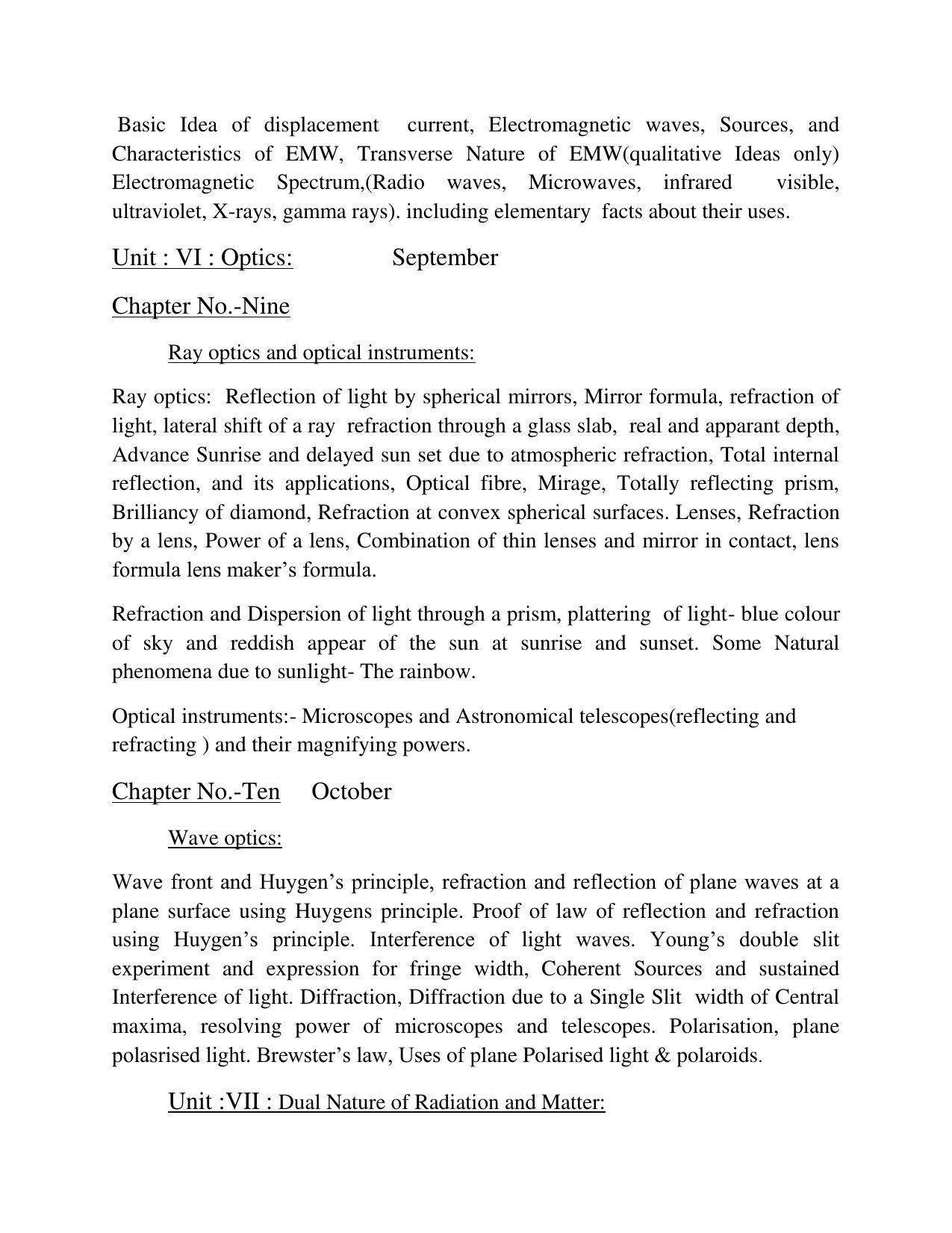 Haryana Board Class 12 Physics Syllabus 2023 - Page 5
