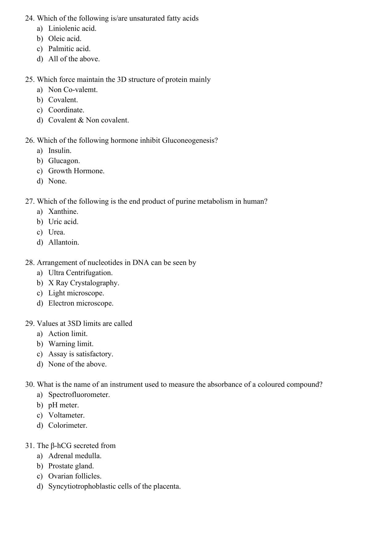 WBJEEB JEMAS (PG) 2021 MSc MLT Question Paper - Page 5